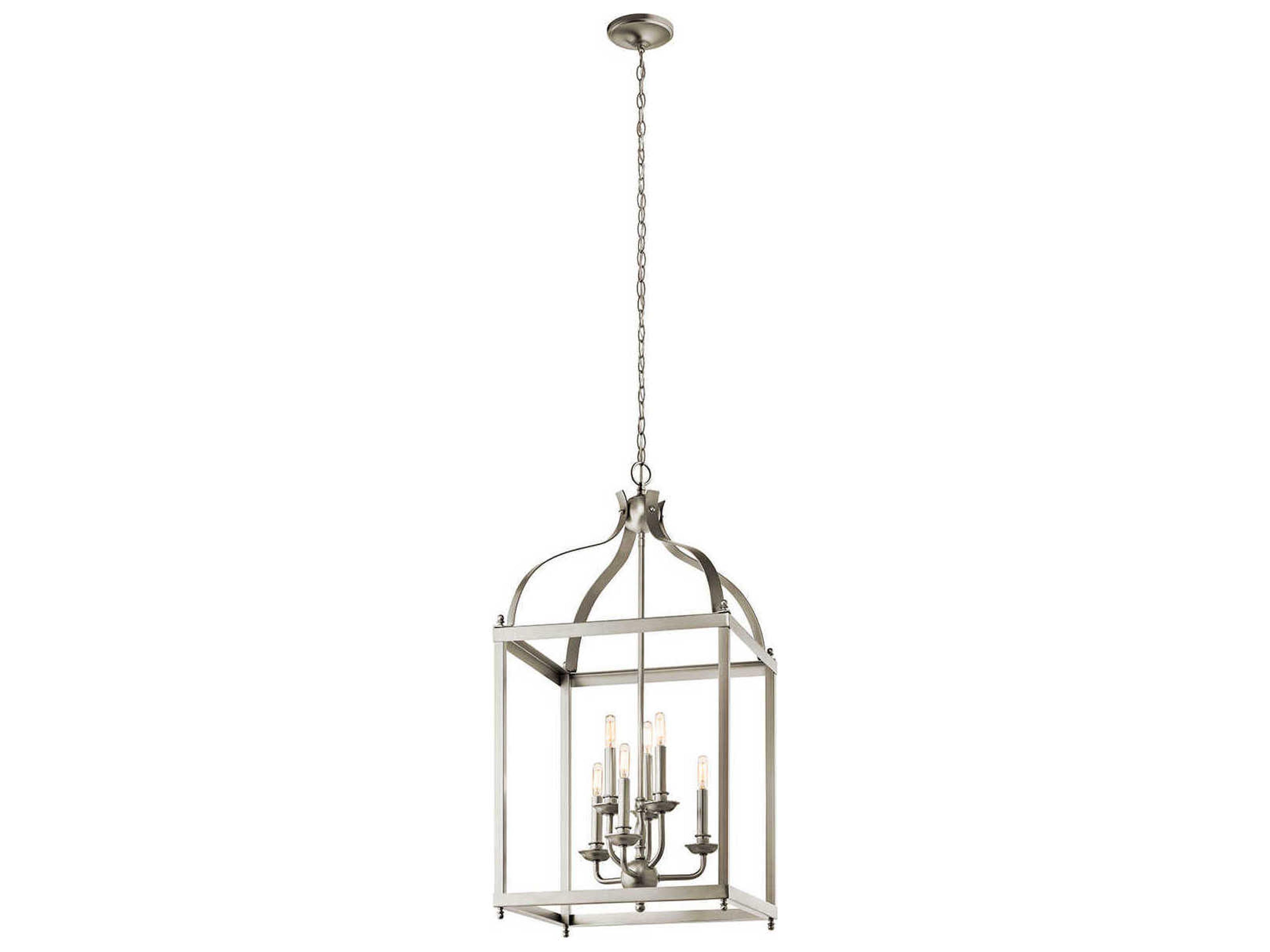 Kichler Larkin 6-Light Brushed Nickel Candelabra Chandelier