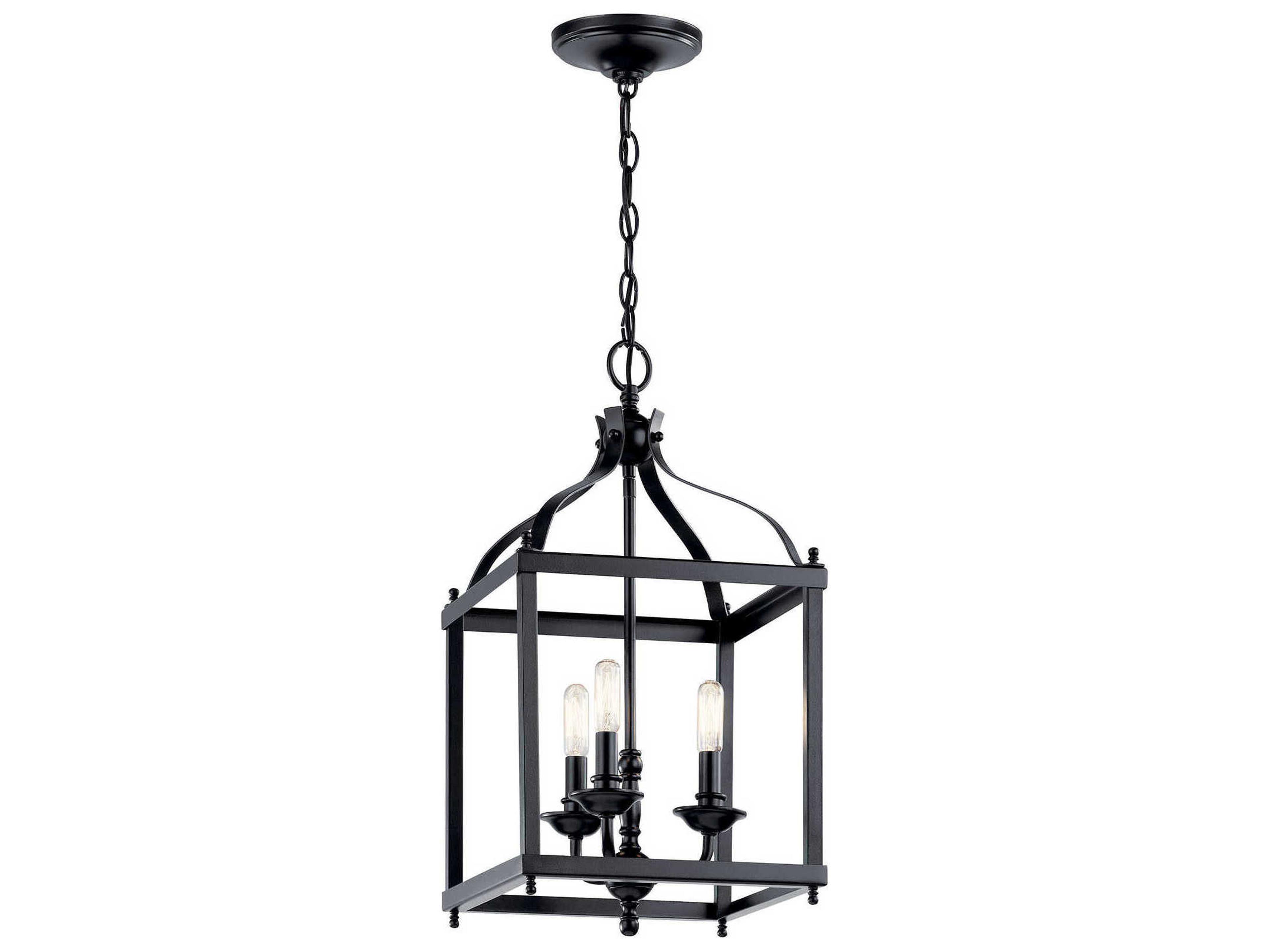 Kichler Larkin 3-Light Black Candelabra Chandelier