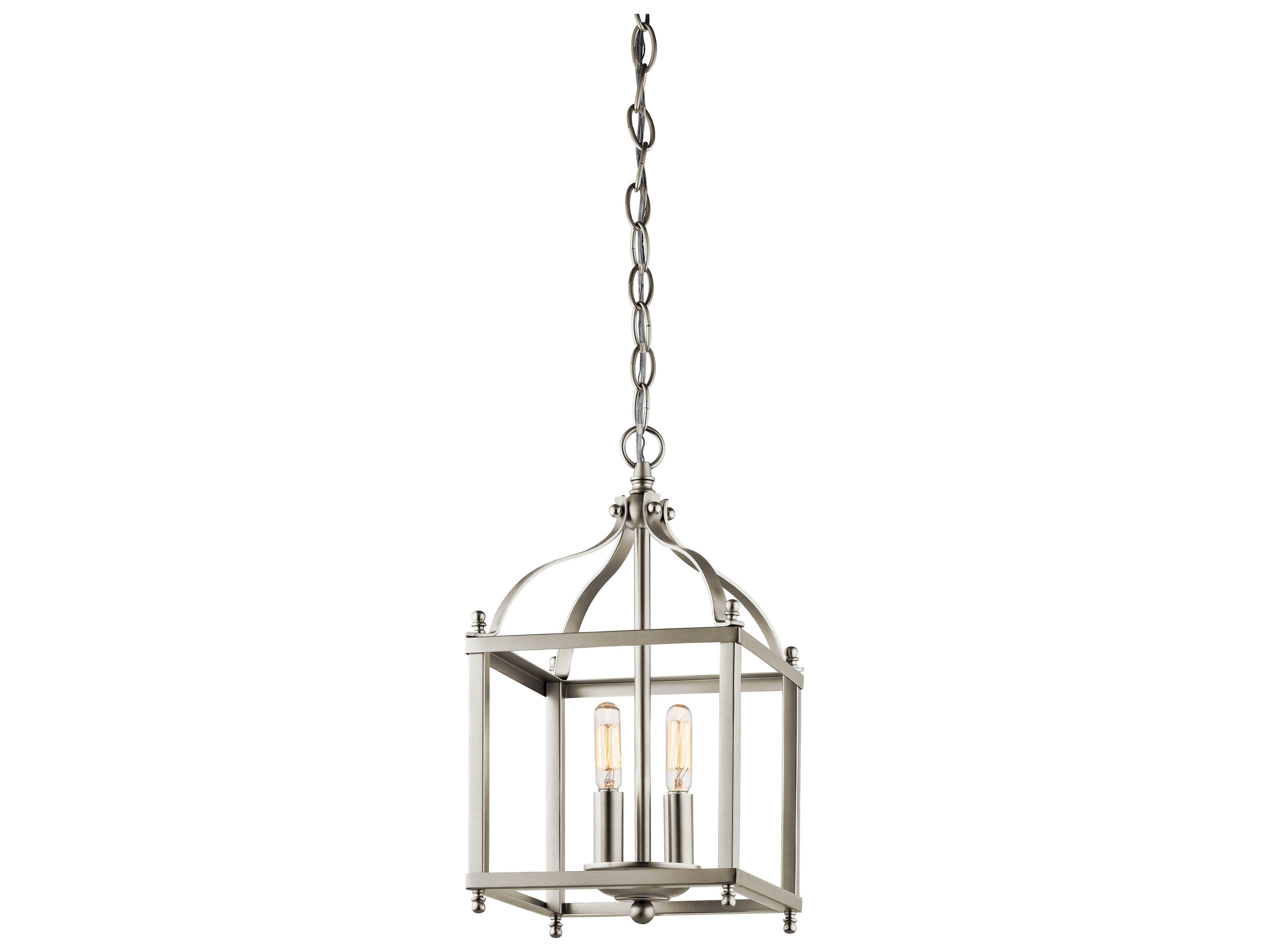 Kichler Larkin 2-Light Brushed Nickel Mini Pendant