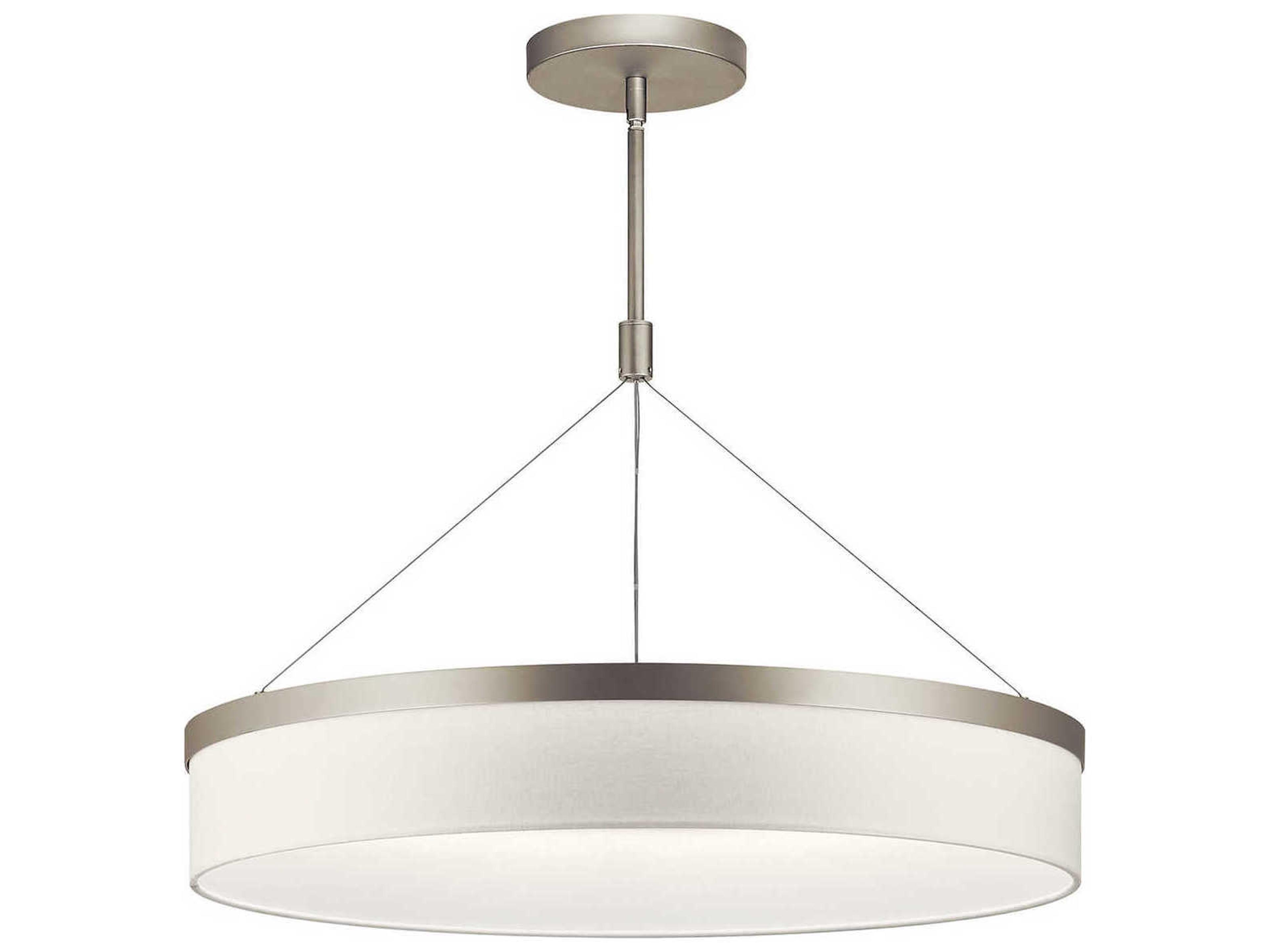 Kichler Mercel 3-Light Satin Nickel Drum Pendant