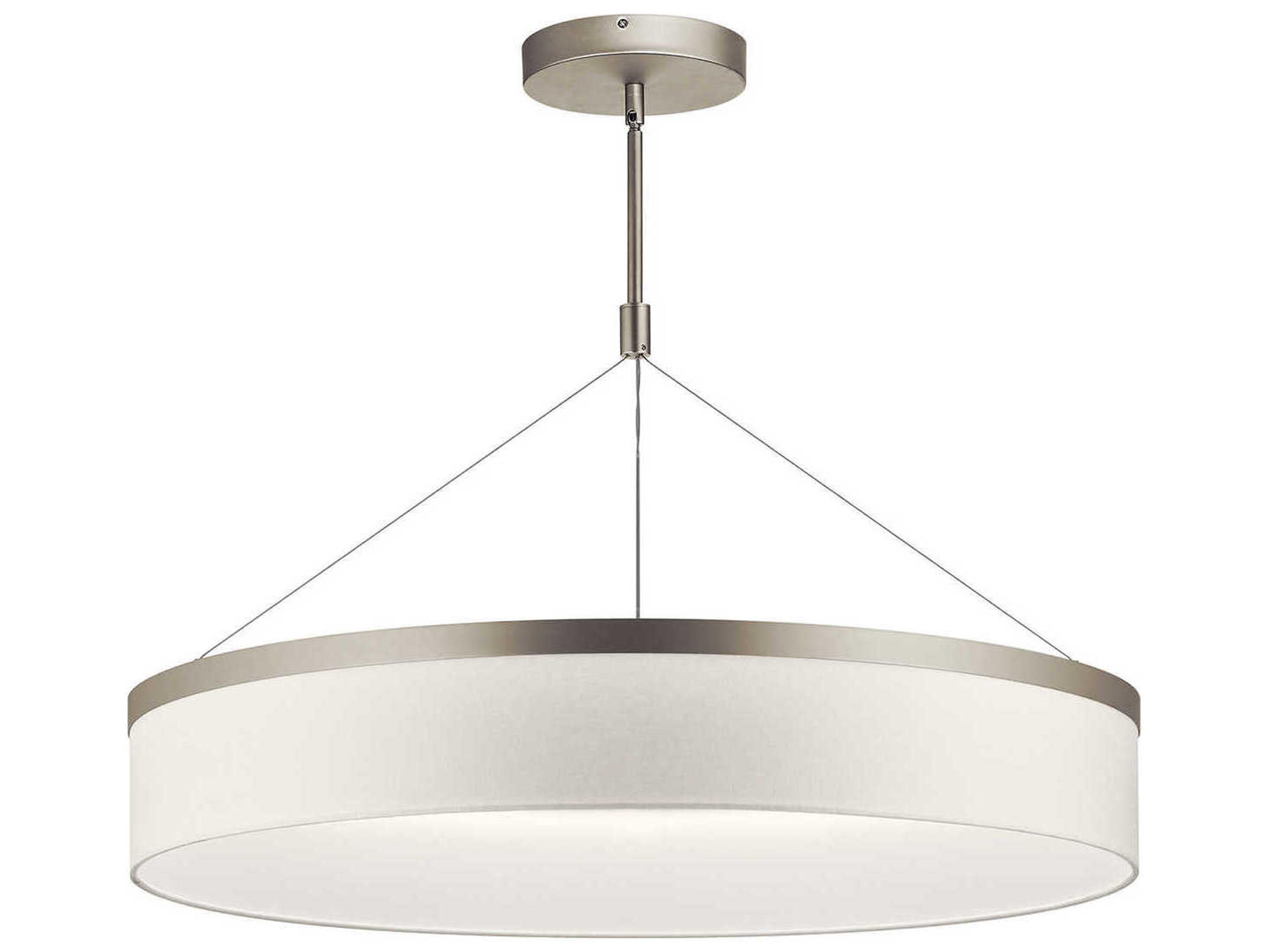 Kichler Mercel 3-Light Satin Nickel Drum Pendant