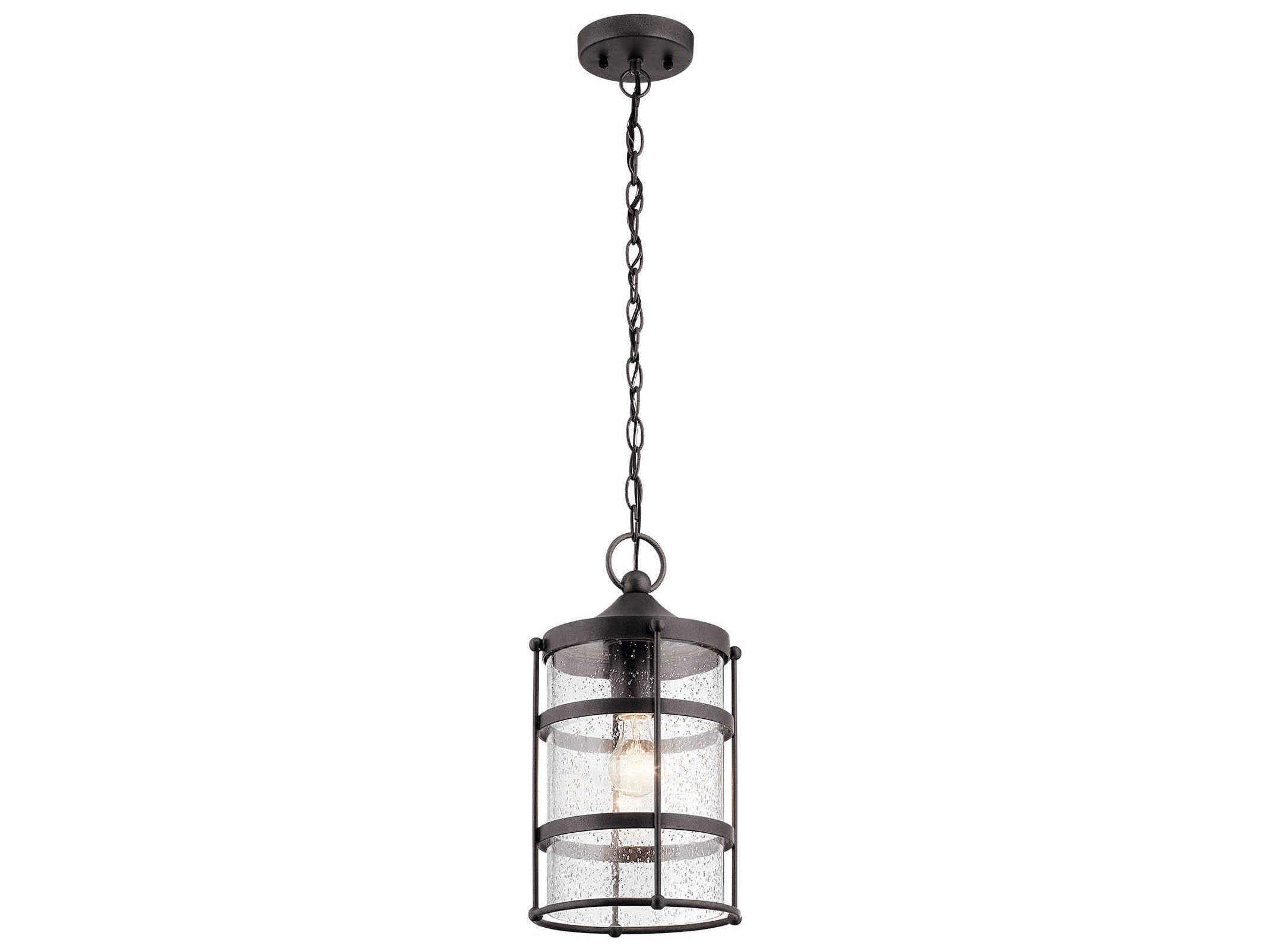 Kichler Mill Lane 1 - Light Glass Outdoor Hanging Light