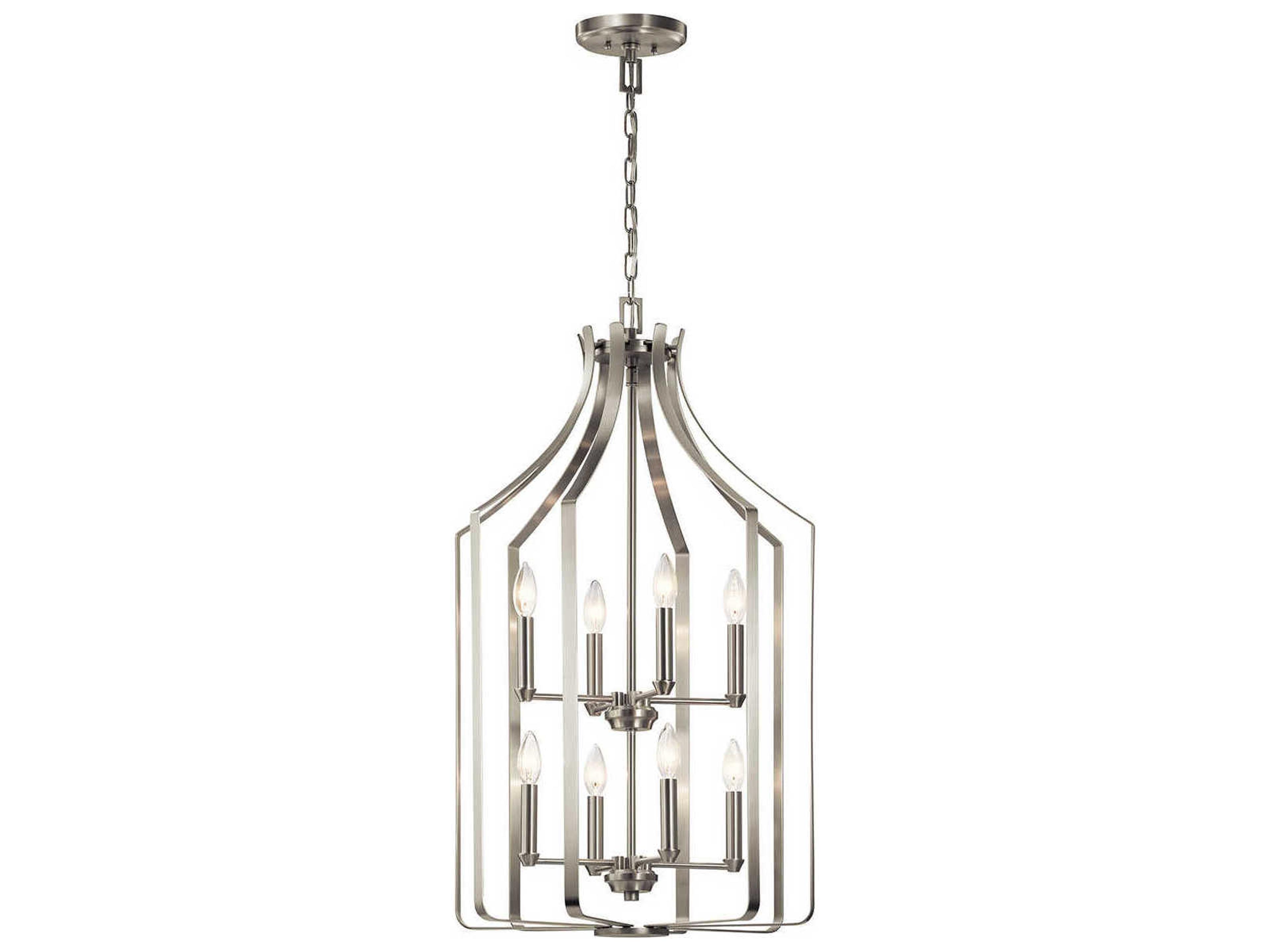 Kichler Morrigan 8-Light Brushed Nickel Candelabra Chandelier