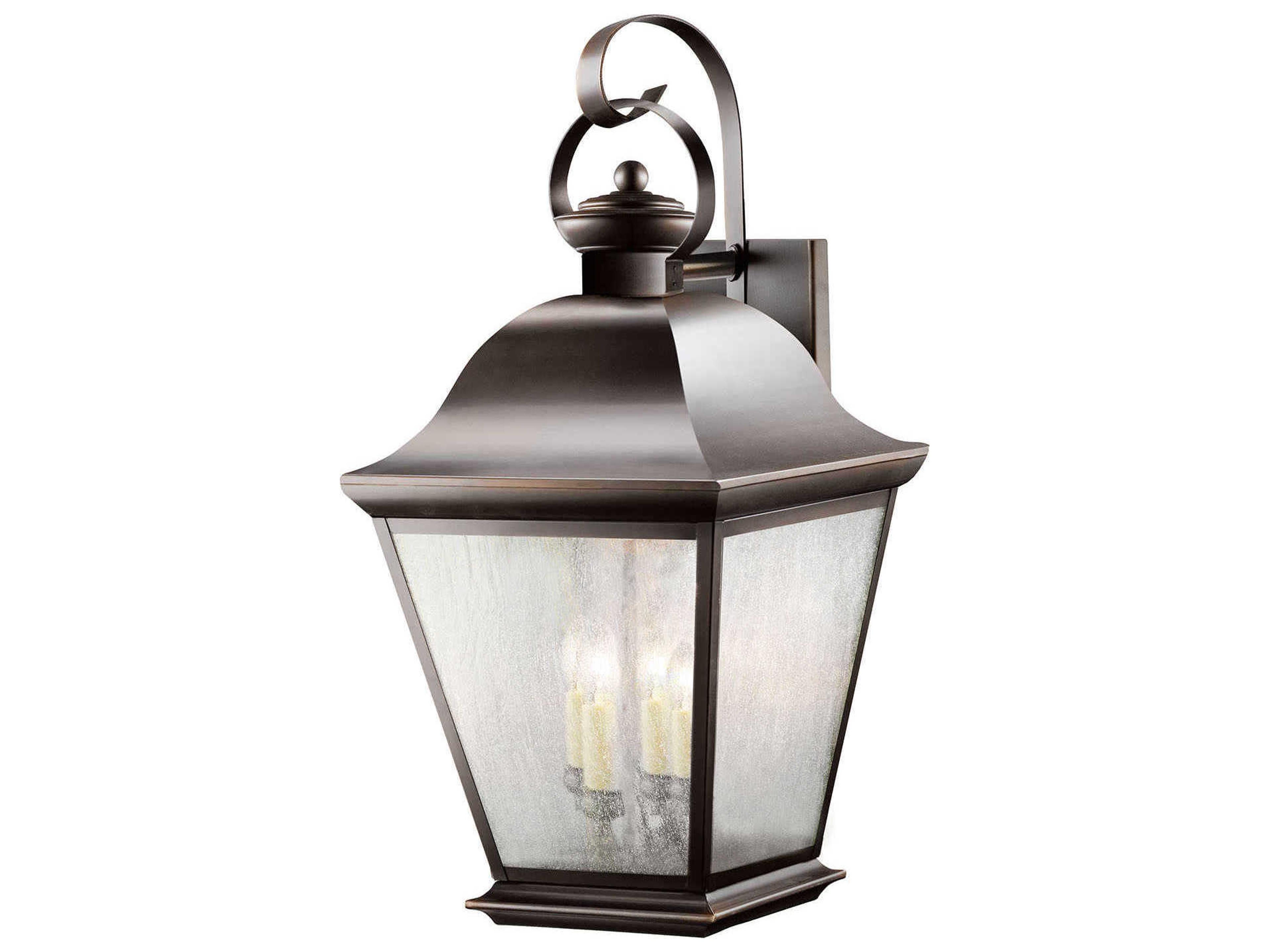Mount Vernon 4 - Light Glass Outdoor Wall Light