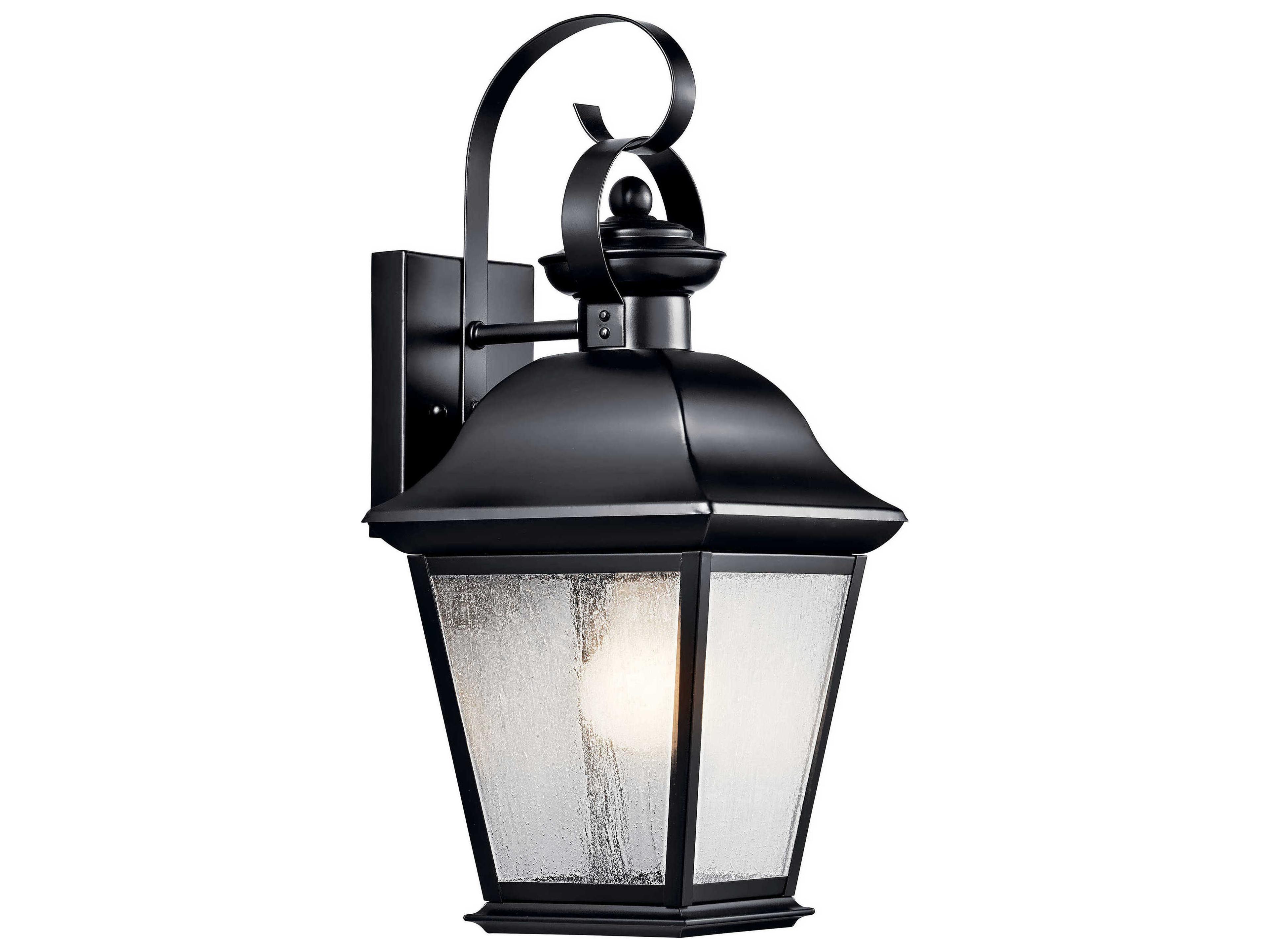 Mount Vernon 1 - Light Glass Outdoor Wall Light