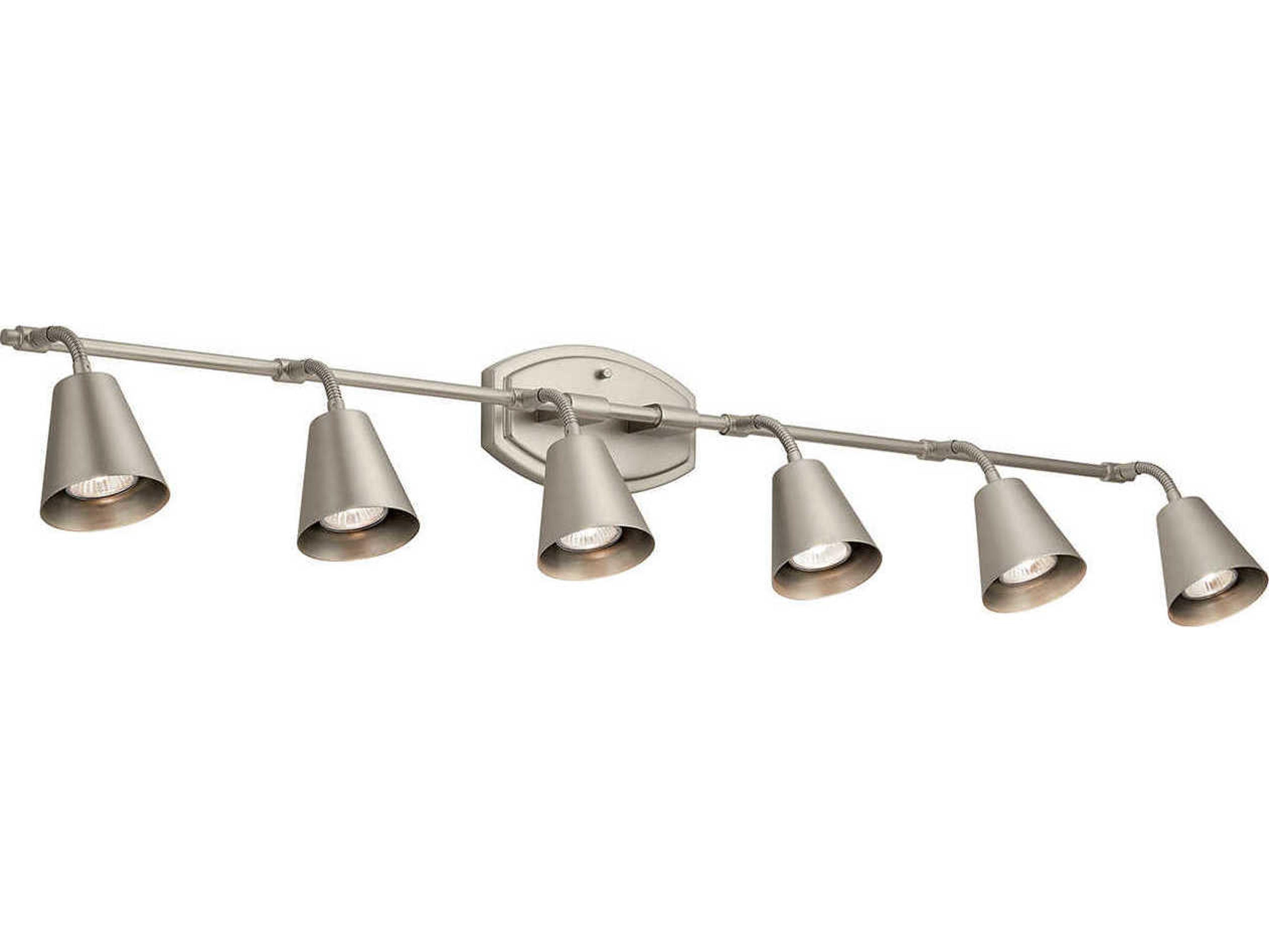 Kichler Sylvia 6-Light Satin Nickel Linear Track & Rail Light