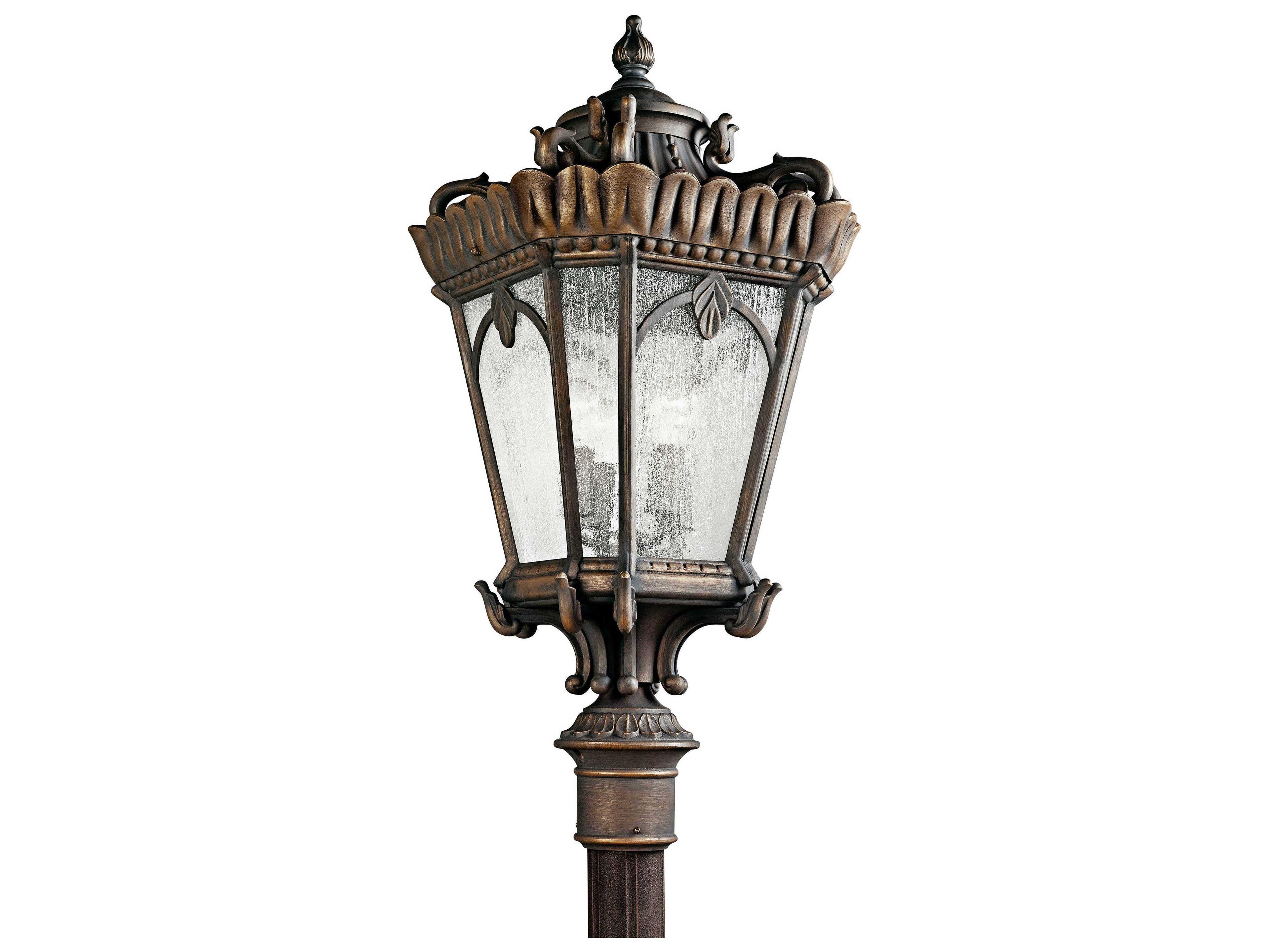 Kichler Tournai 4 - Light Glass Outdoor Post Light