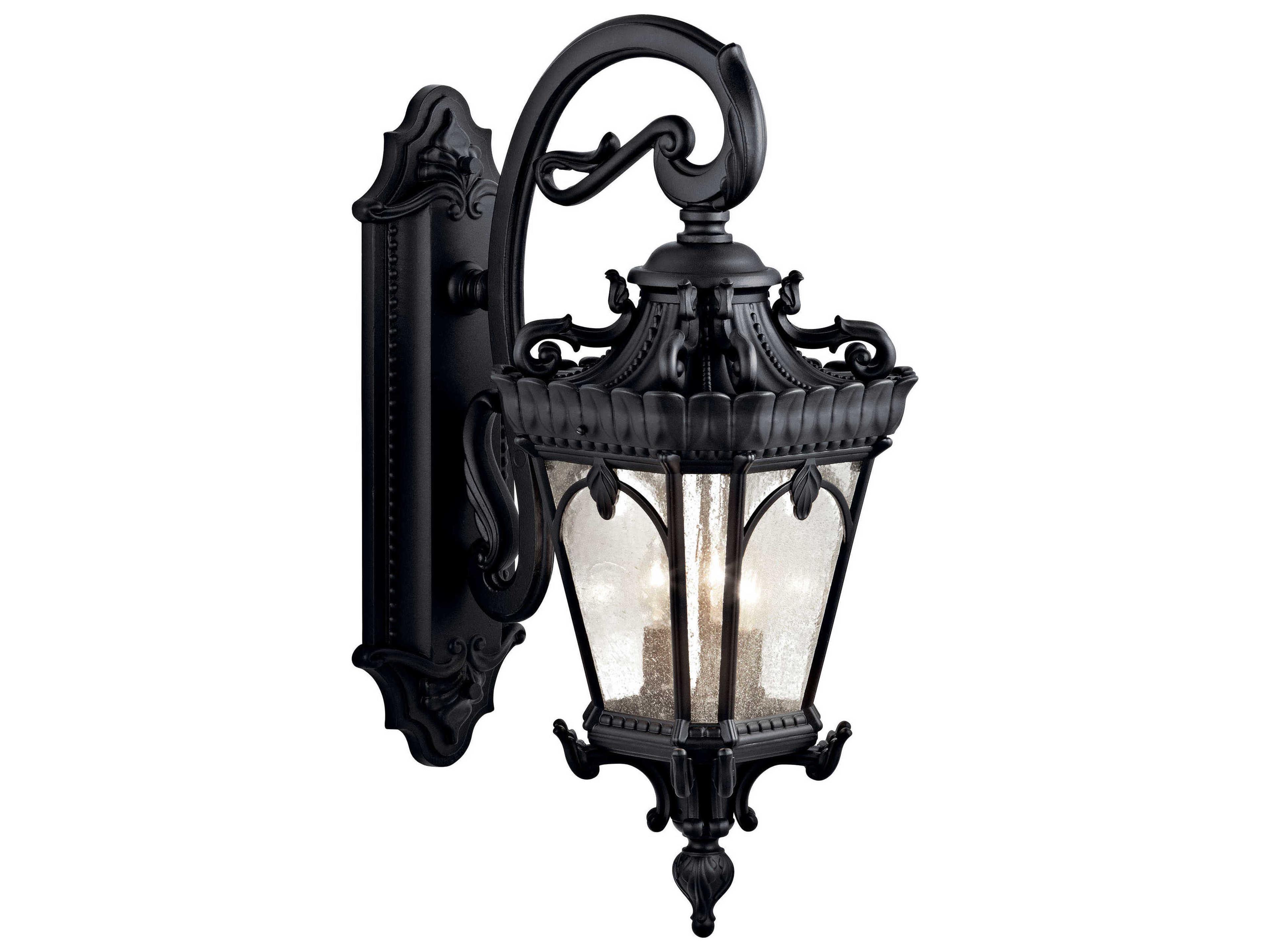 Kichler Tournai 3 - Light Glass Outdoor Wall Light