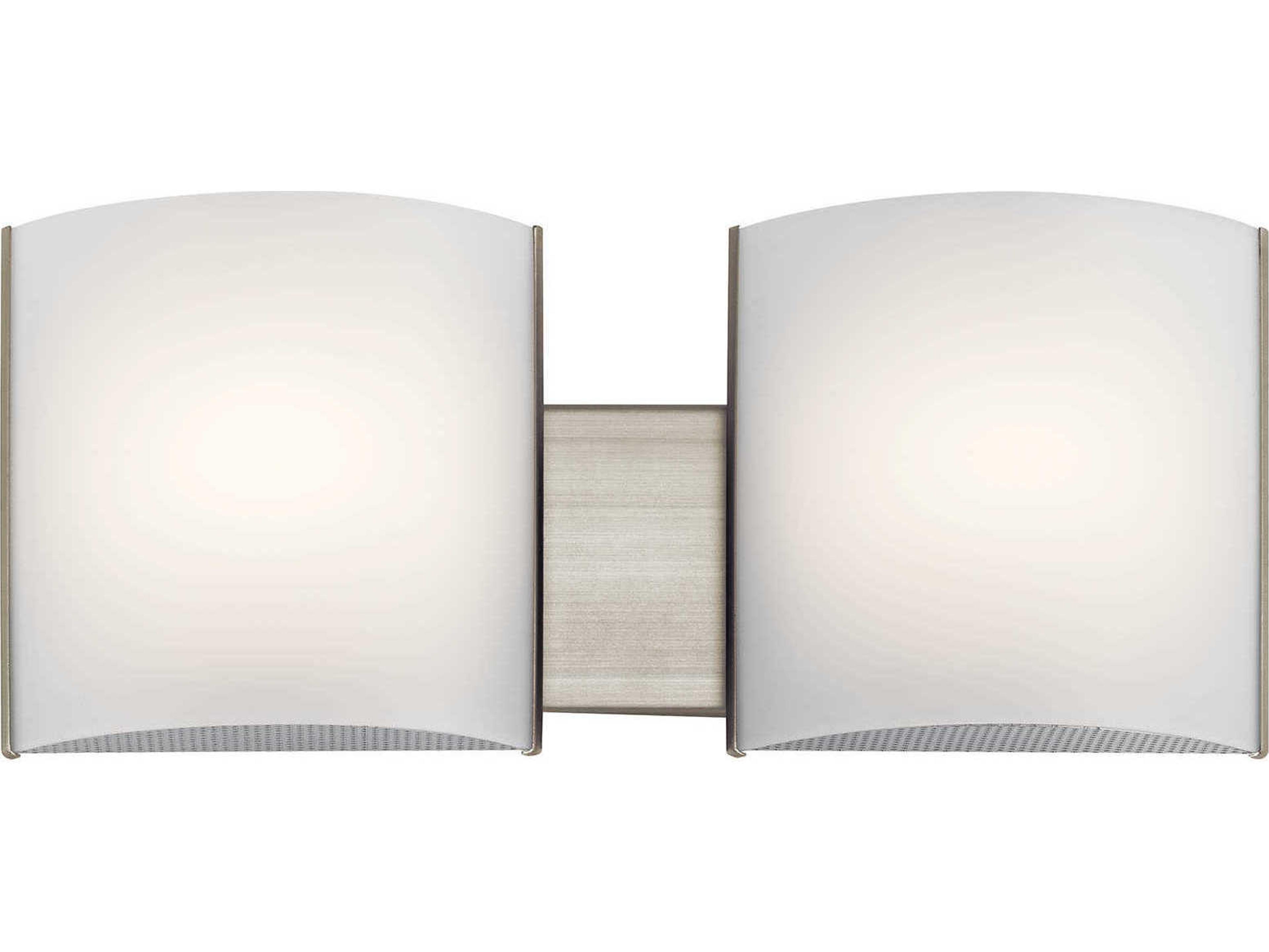 Kichler 2-Light Brushed Nickel LED Vanity Light