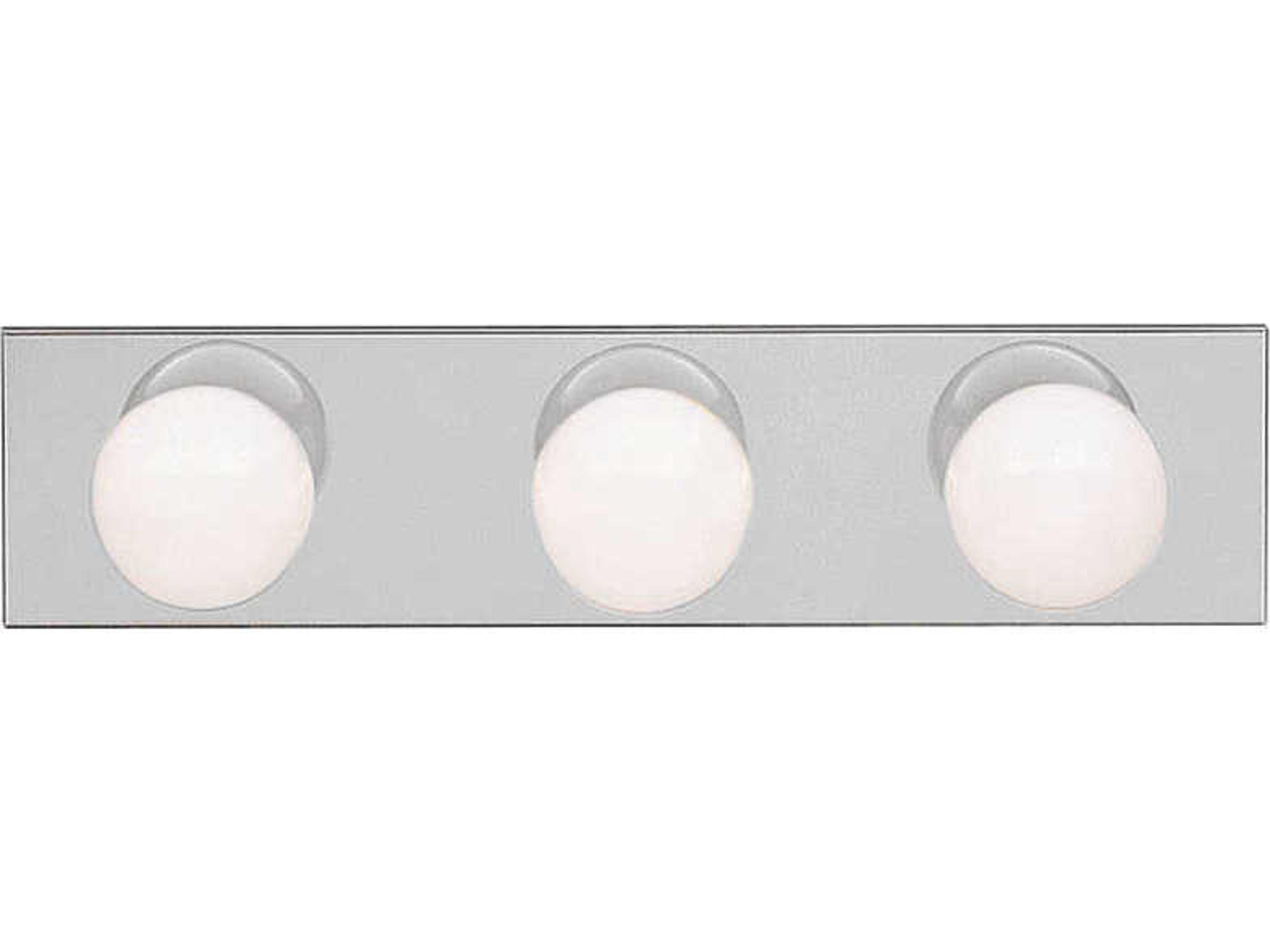 Kichler 3-Light Brushed Nickel Glass Vanity Light