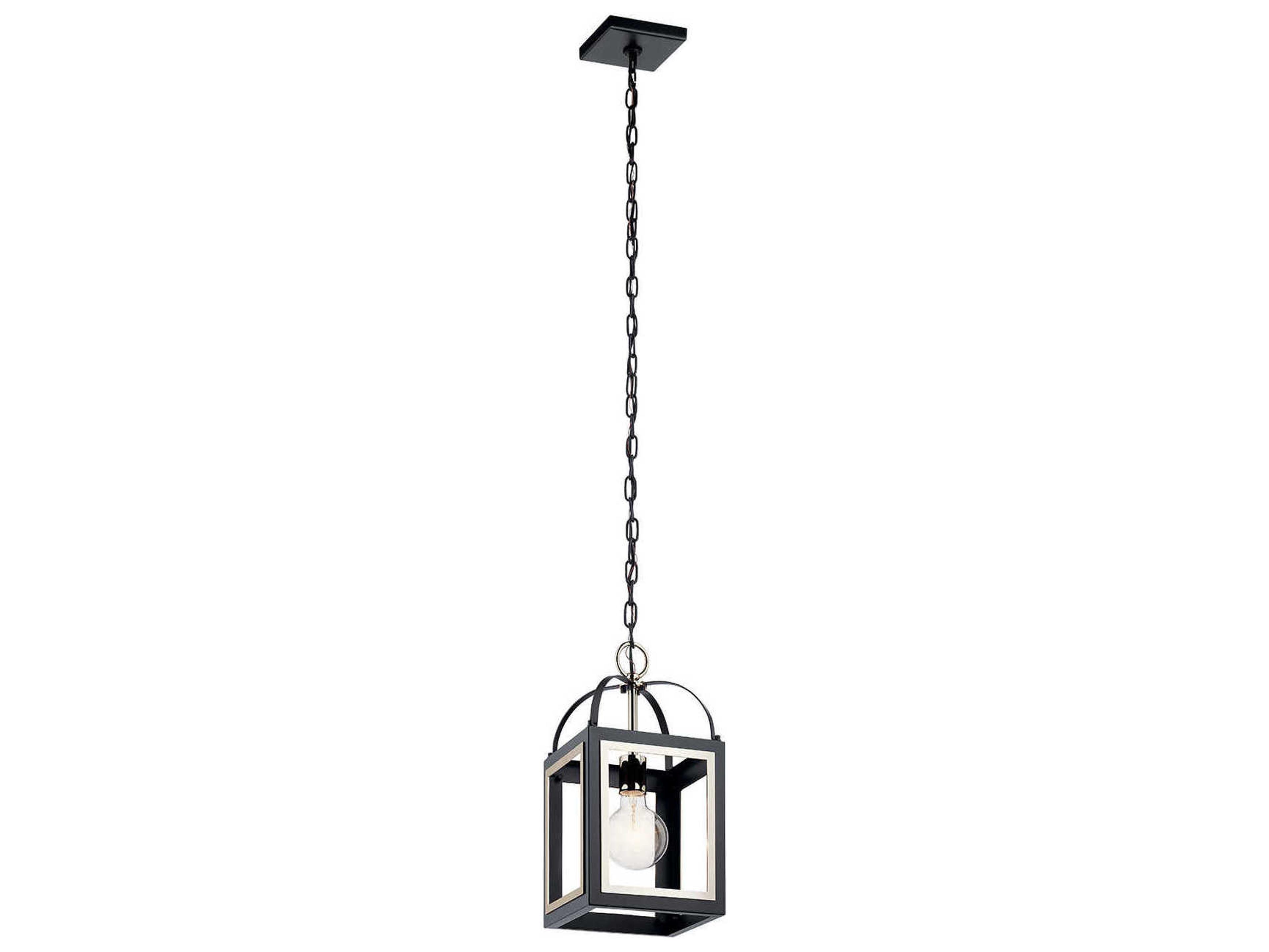 Kichler Vath 1-Light Black Mini Pendant