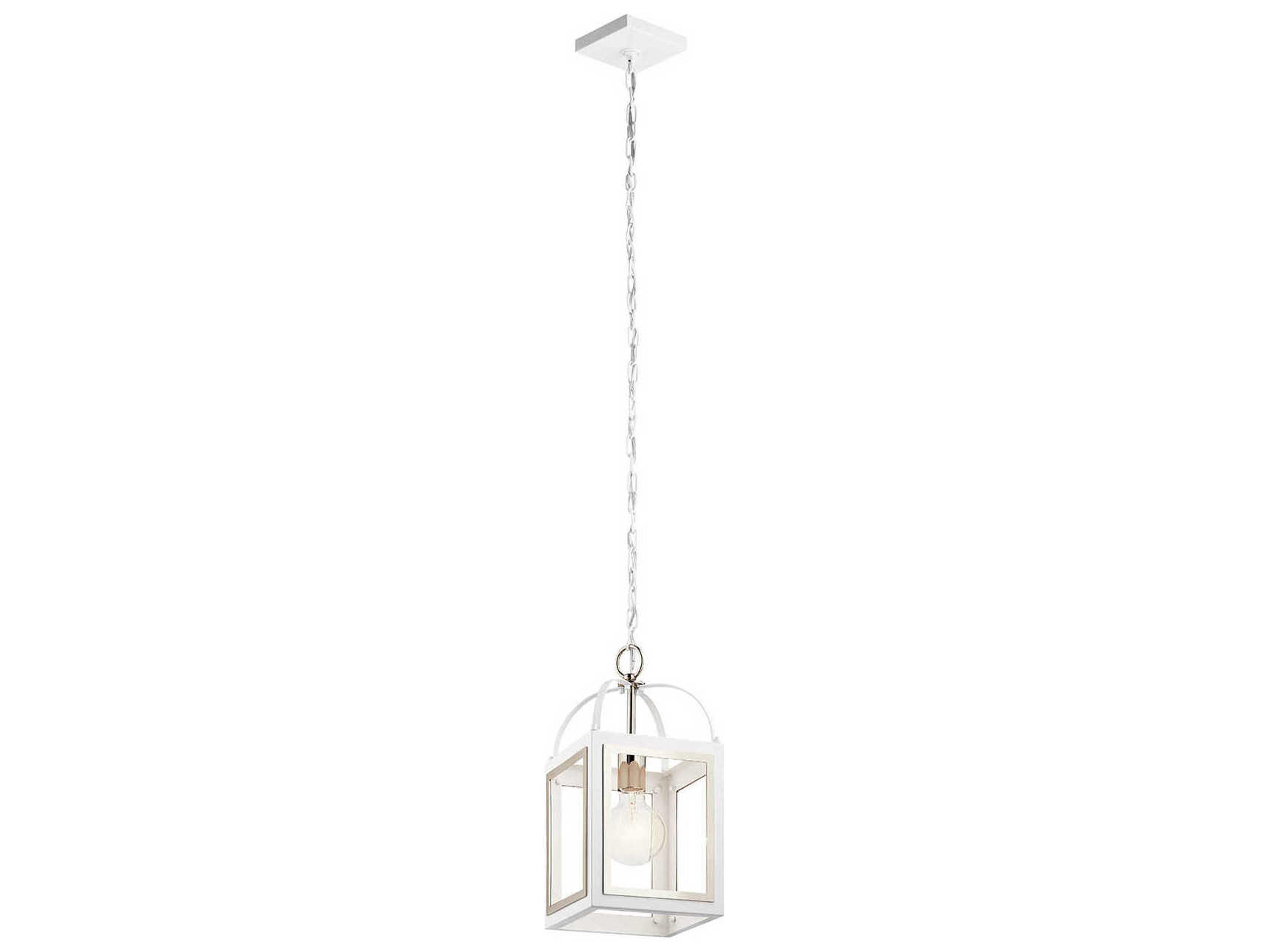 Kichler Vath 1-Light White Mini Pendant