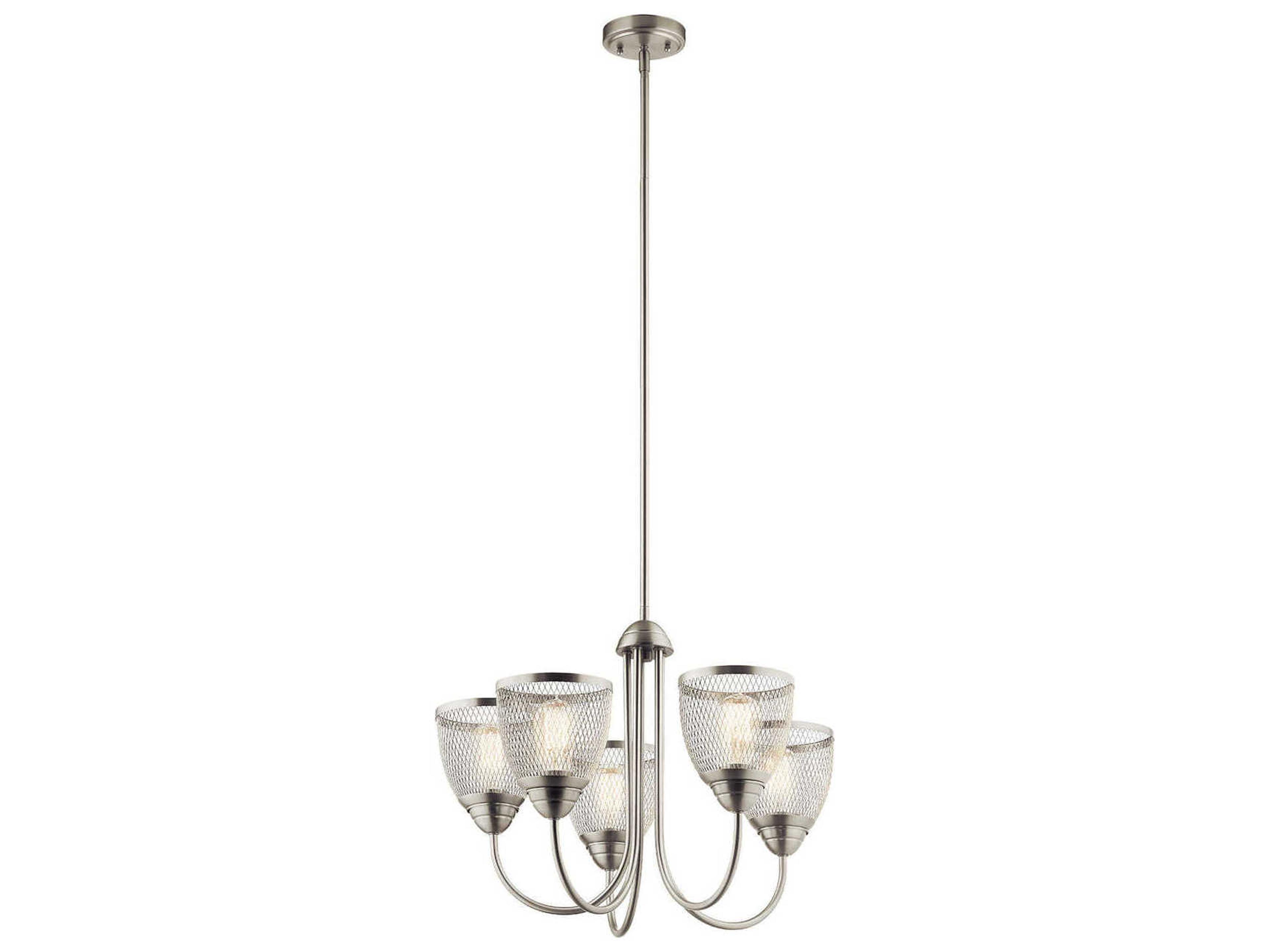 Kichler Voclain 5-Light Brushed Nickel Bell Chandelier