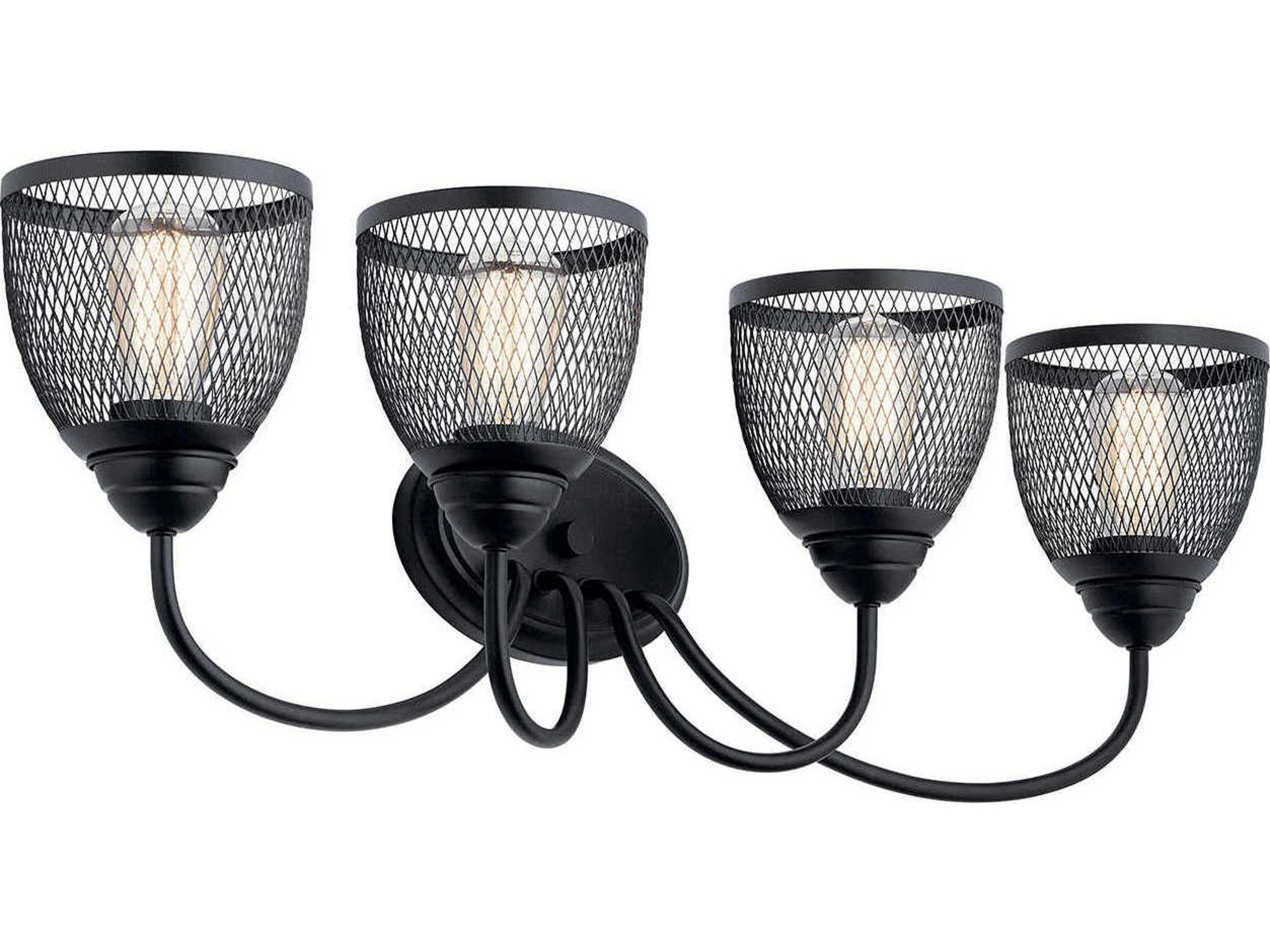 Kichler Voclain 4-Light Black Vanity Light