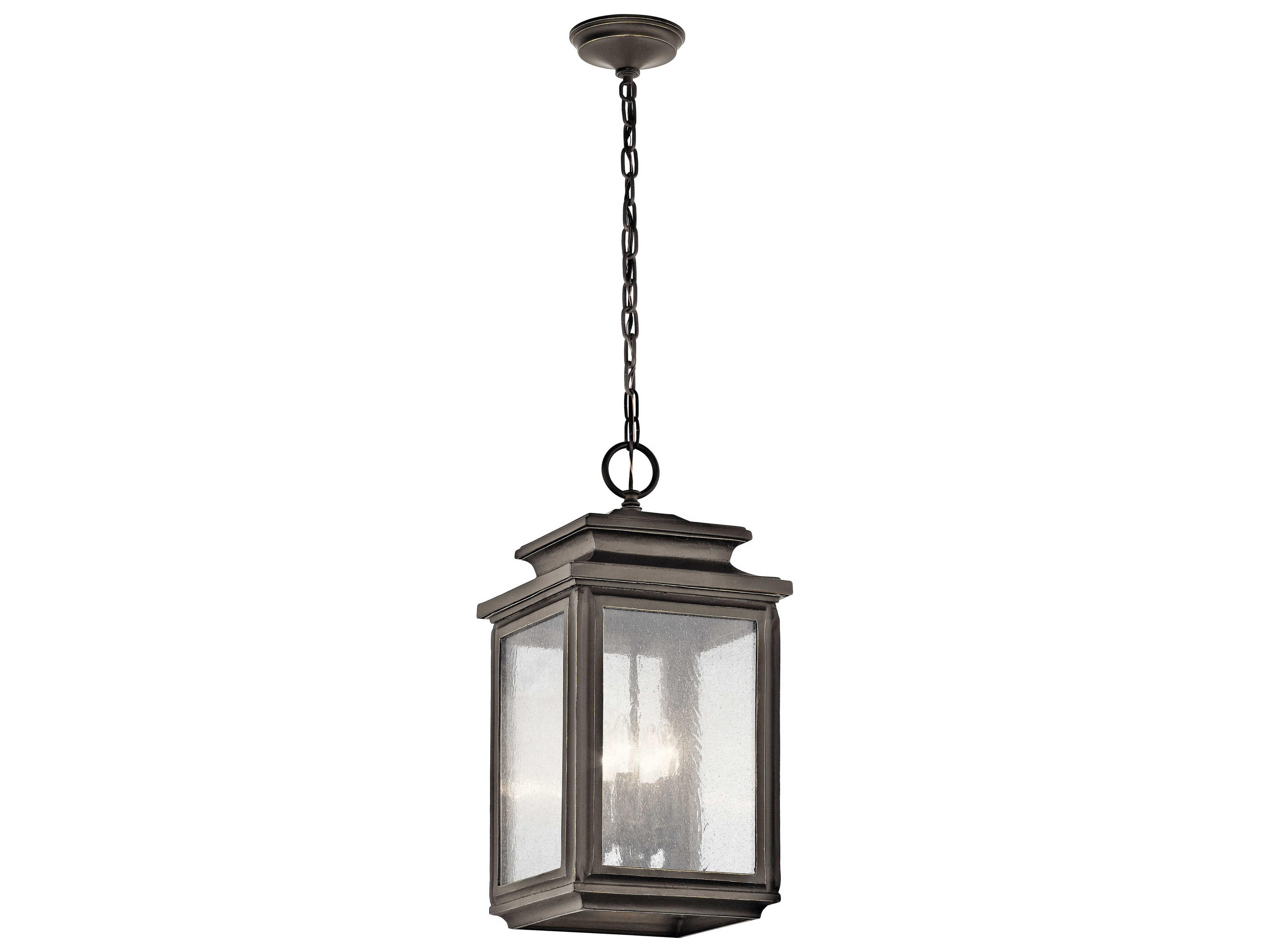 Wiscombe Park 4 - Light Glass Outdoor Hanging Light