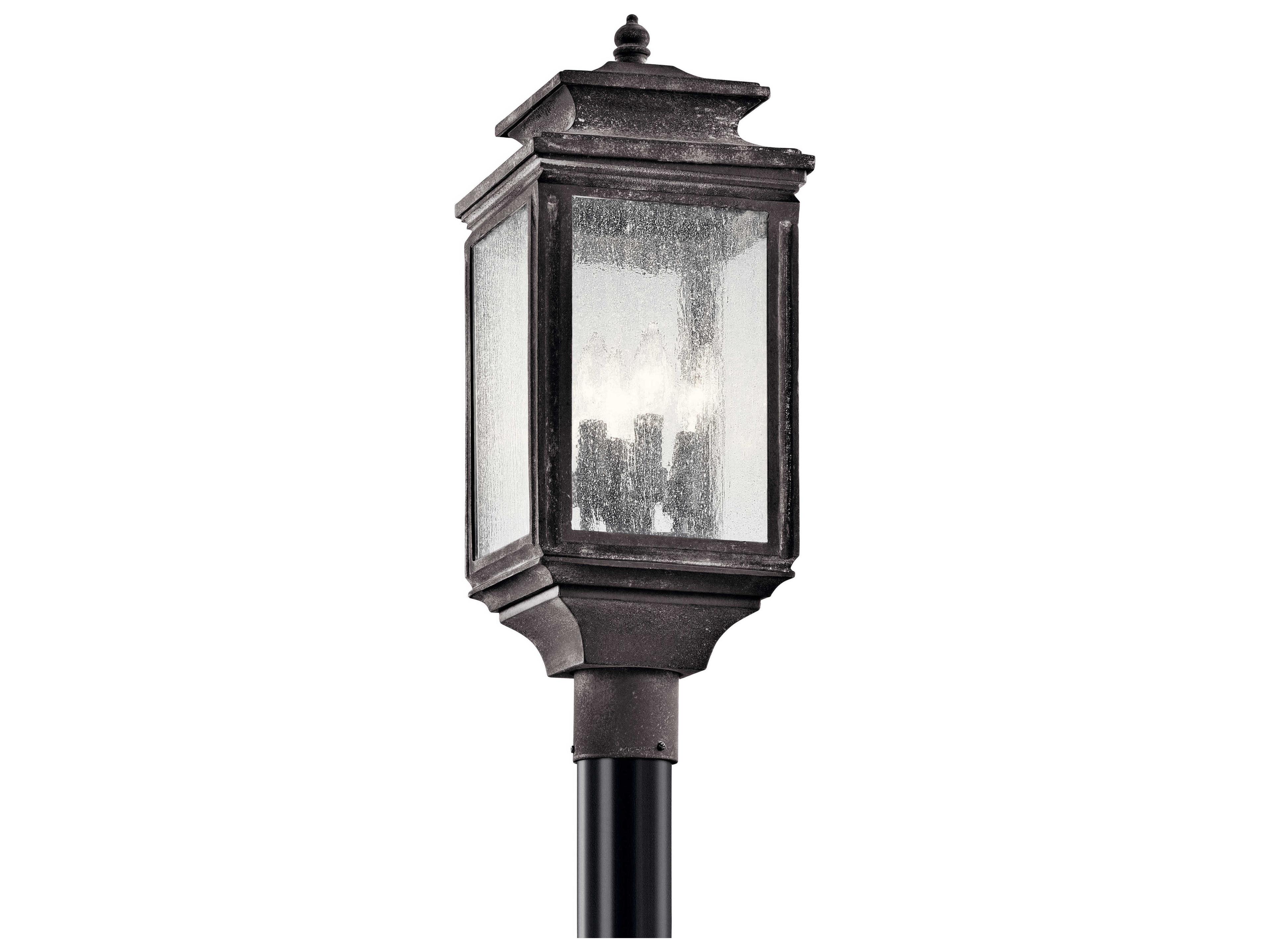 Wiscombe Park 4 - Light Glass Outdoor Post Light
