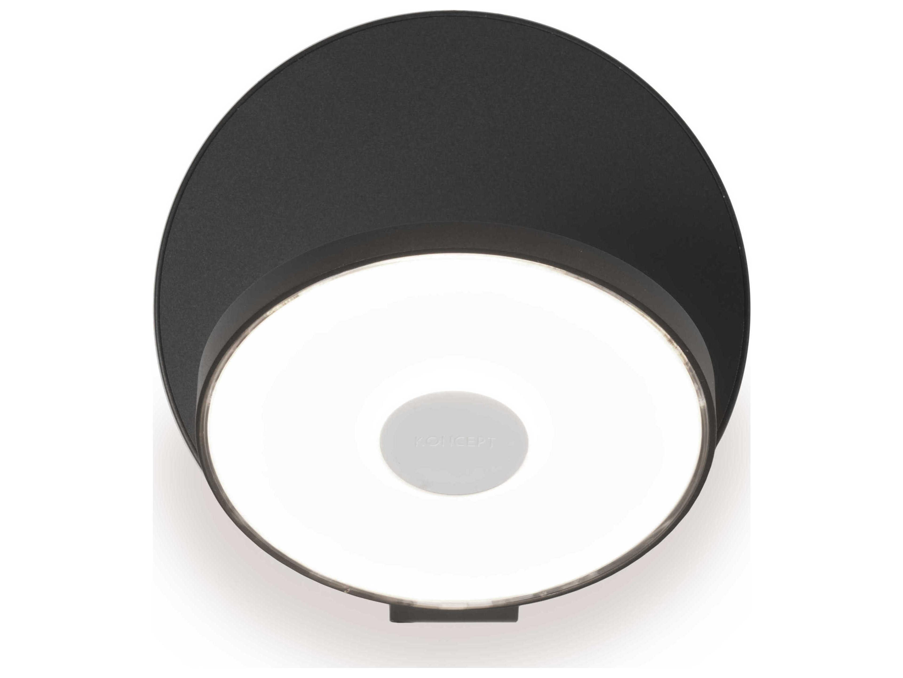 Koncept Gravy Metallic Black LED Wall Sconce