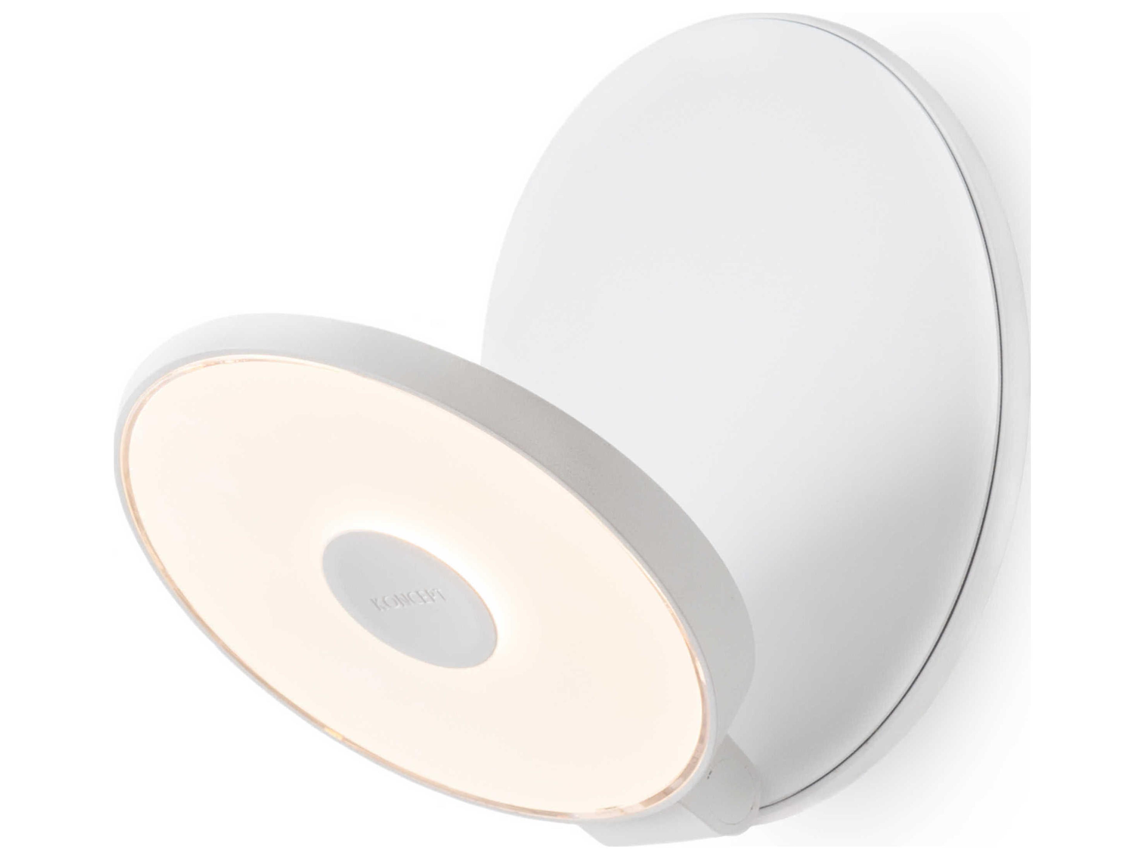 Koncept Gravy Matte White LED Wall Sconce