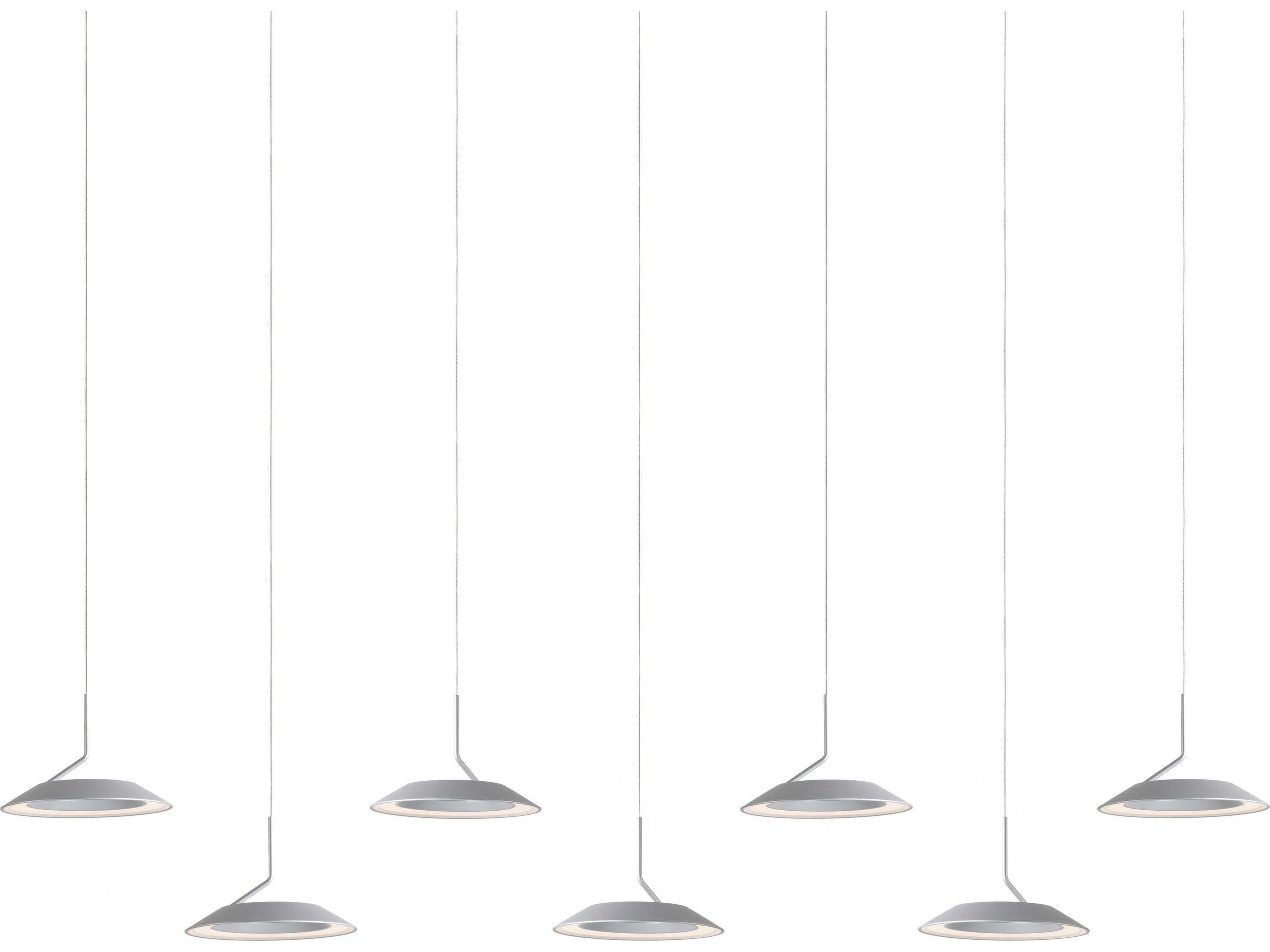 Koncept Royyo 7-Light Silver LED Round Island Pendant