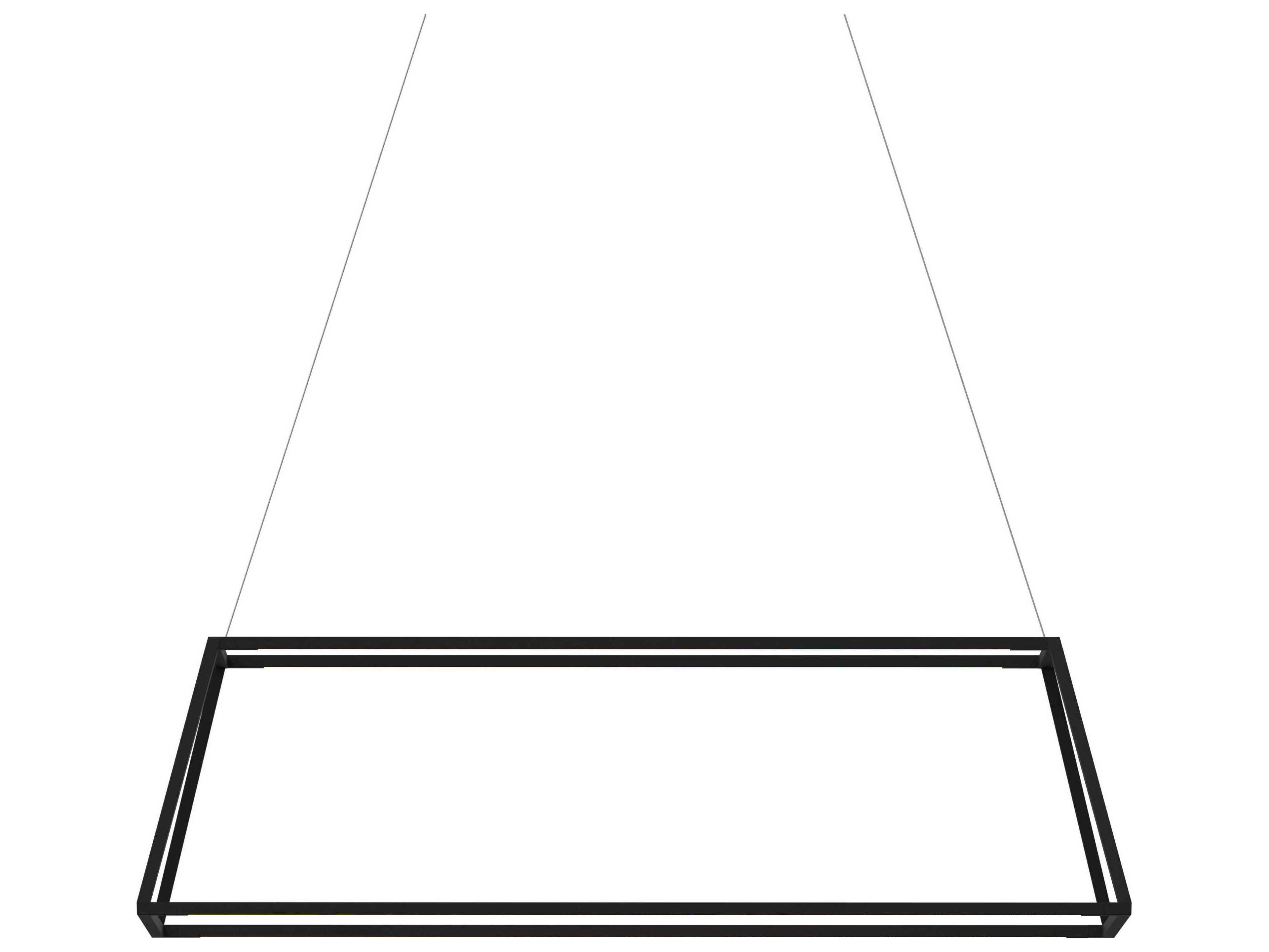 Koncept Z-bar Matte Black LED Geometric Linear Island Pendant