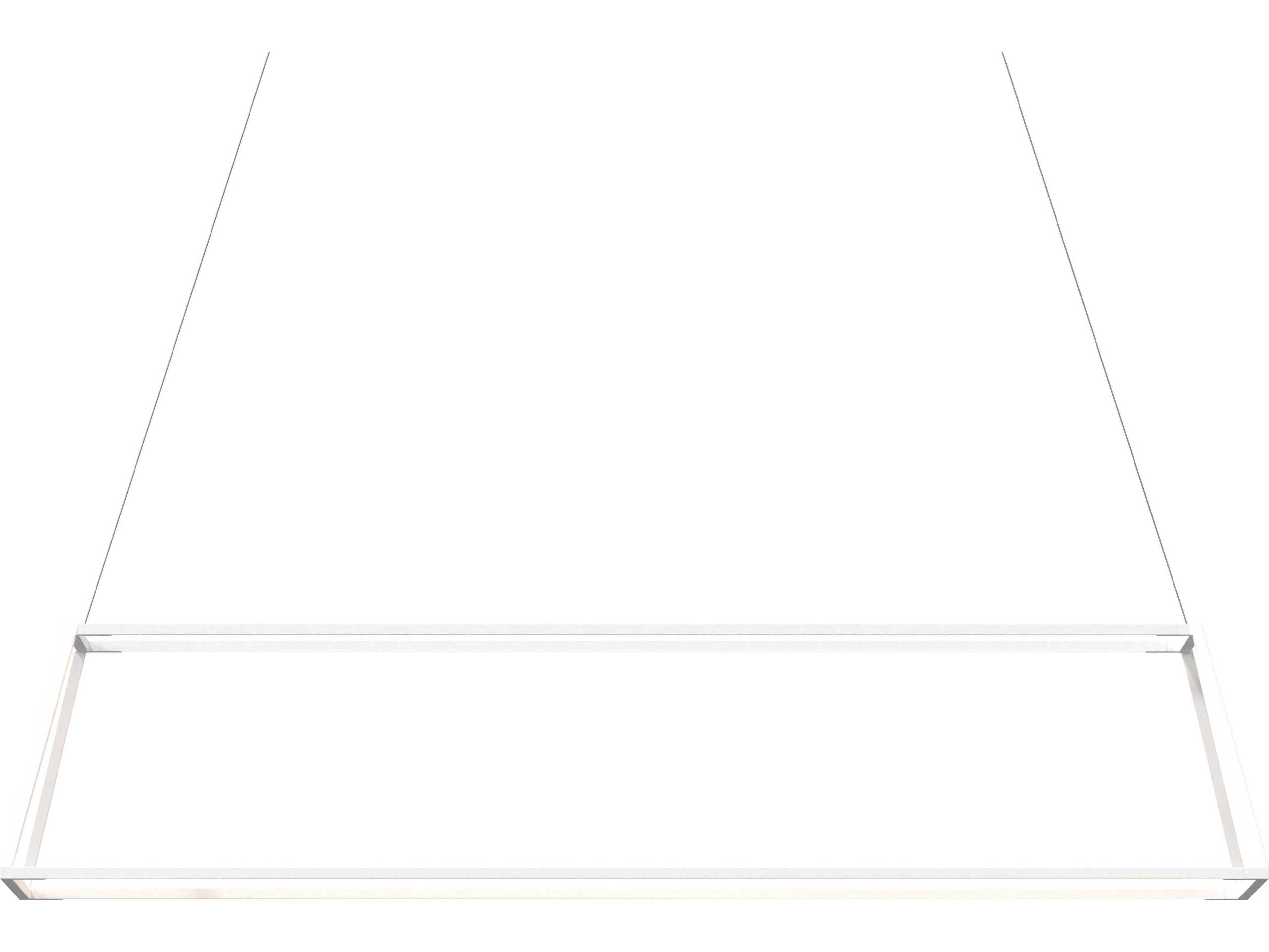 Koncept Z-bar Matte White LED Geometric Island Pendant