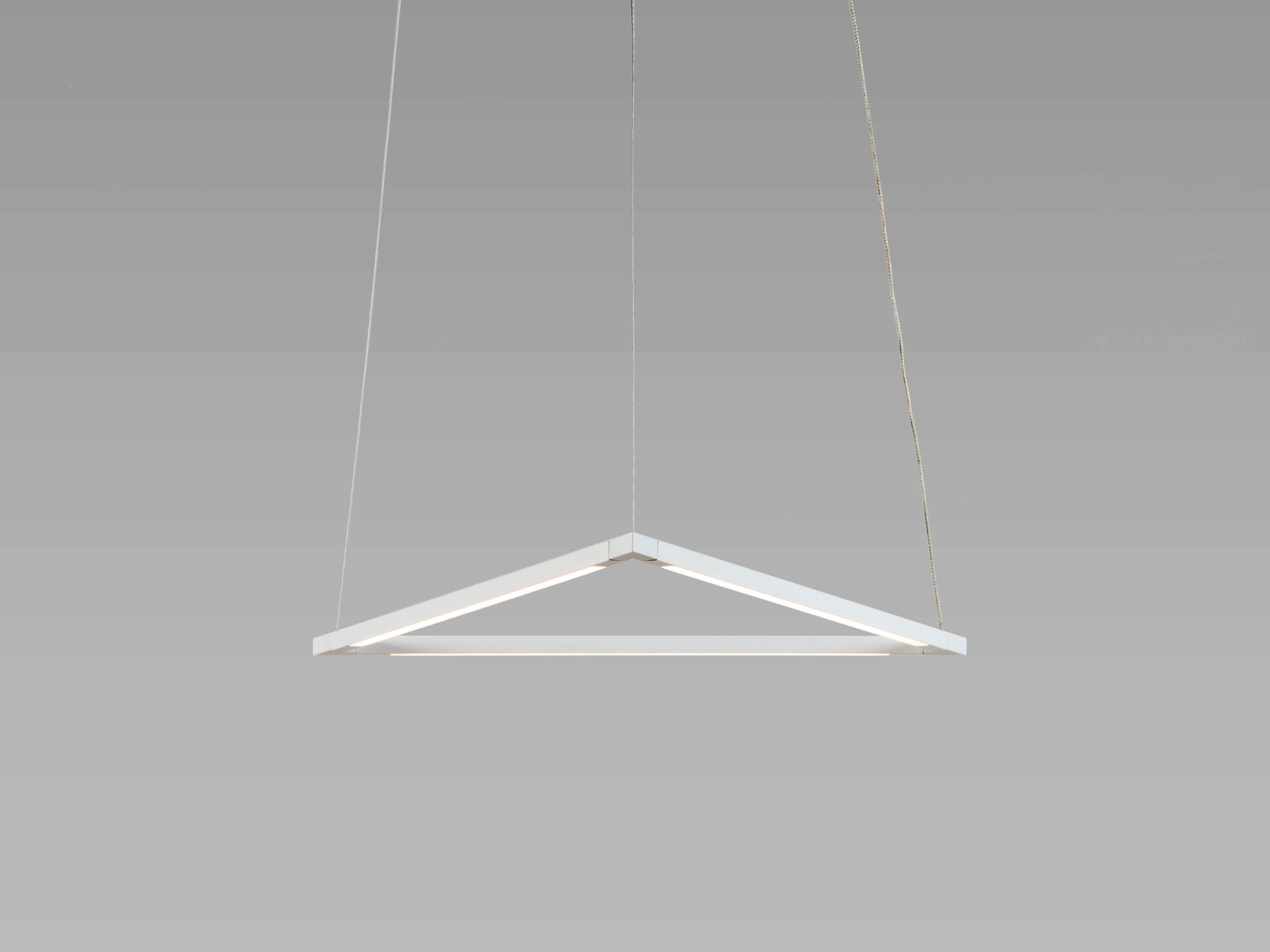 Koncept Z-bar Matte White LED Geometric Linear Pendant