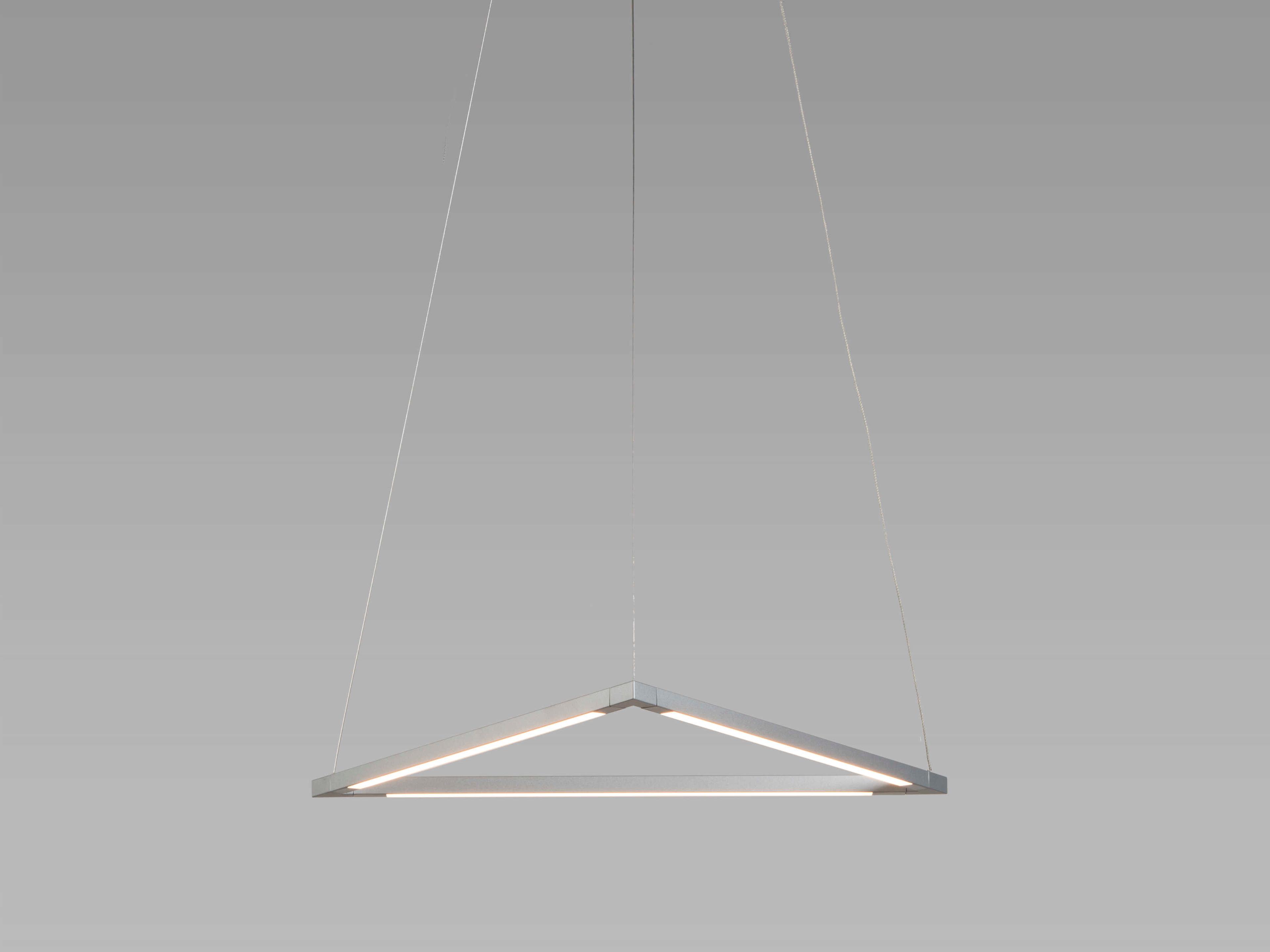 Koncept Z-bar Silver LED Geometric Linear Pendant