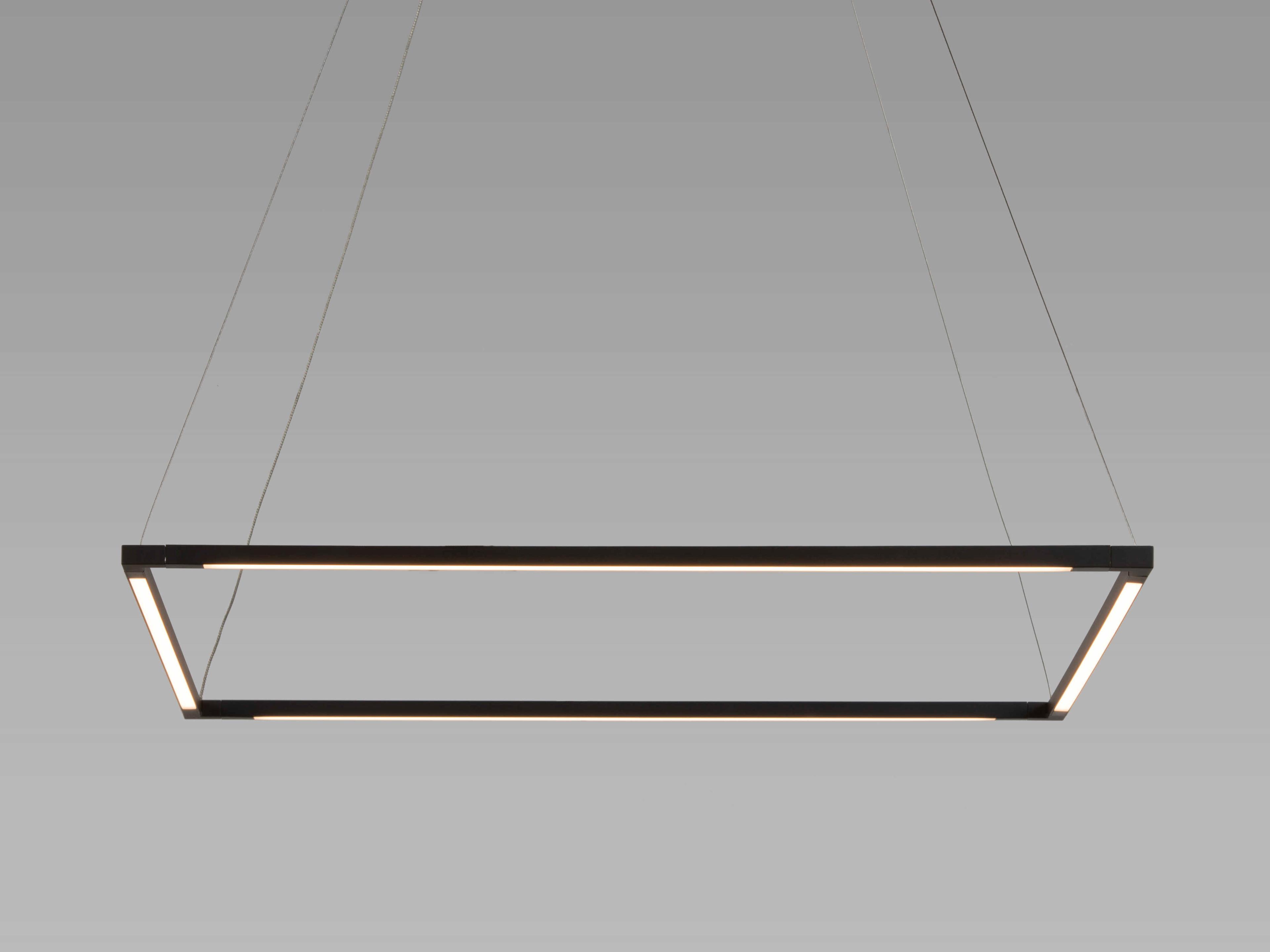 Koncept Z-bar Matte Black LED Geometric Linear Pendant