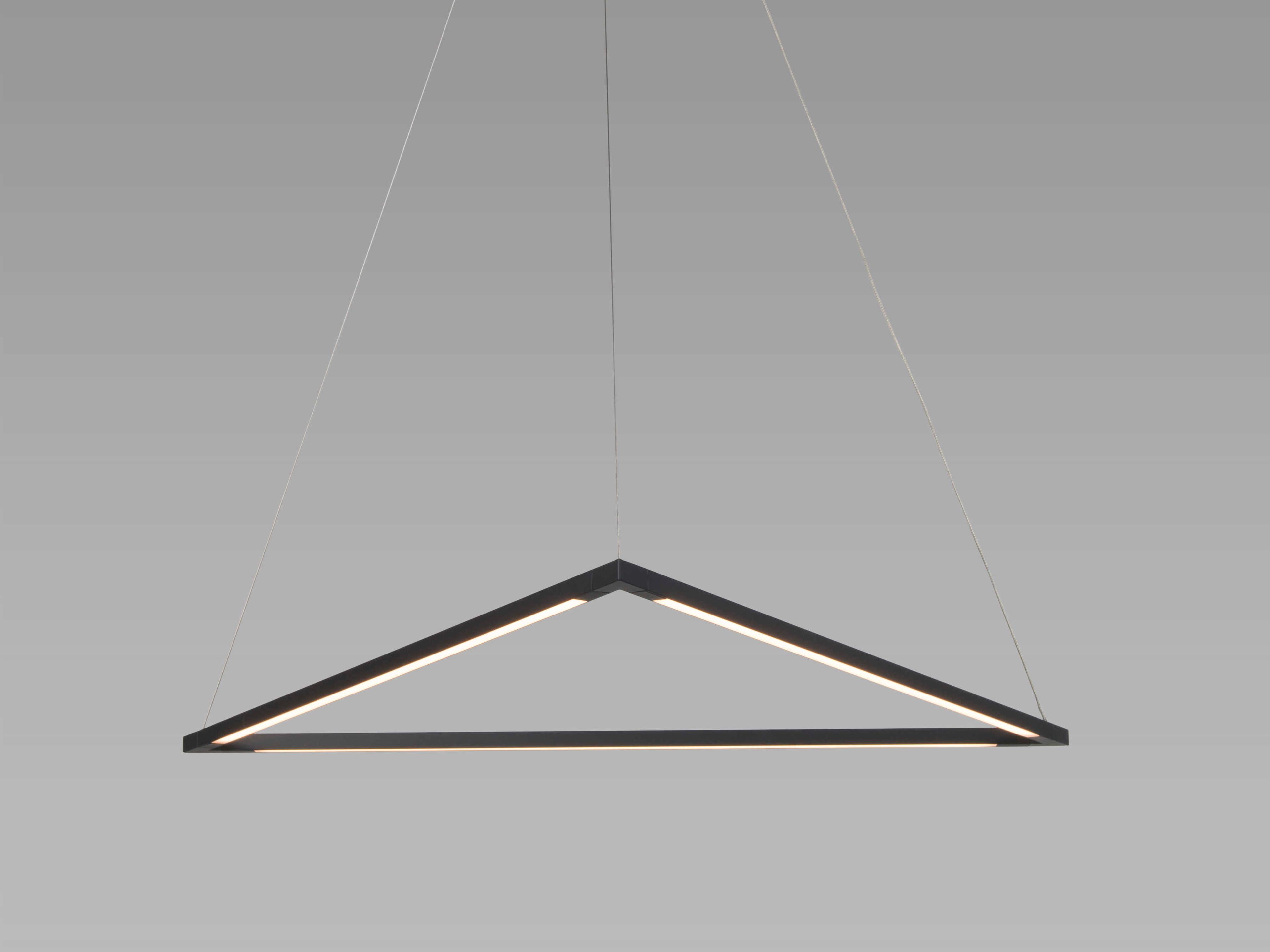 Koncept Z-bar Matte Black LED Geometric Linear Pendant