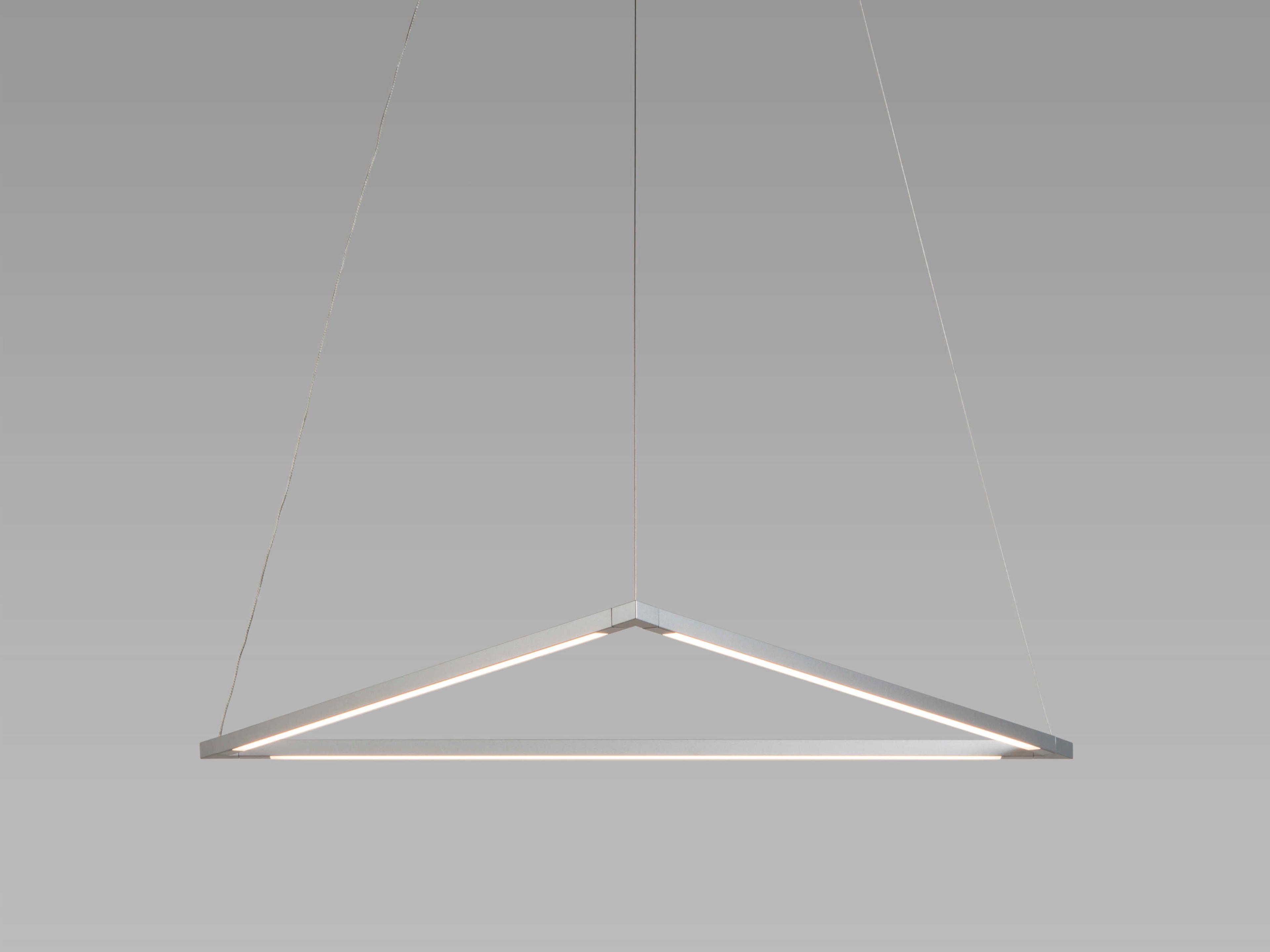 Koncept Z-bar Silver LED Geometric Linear Pendant