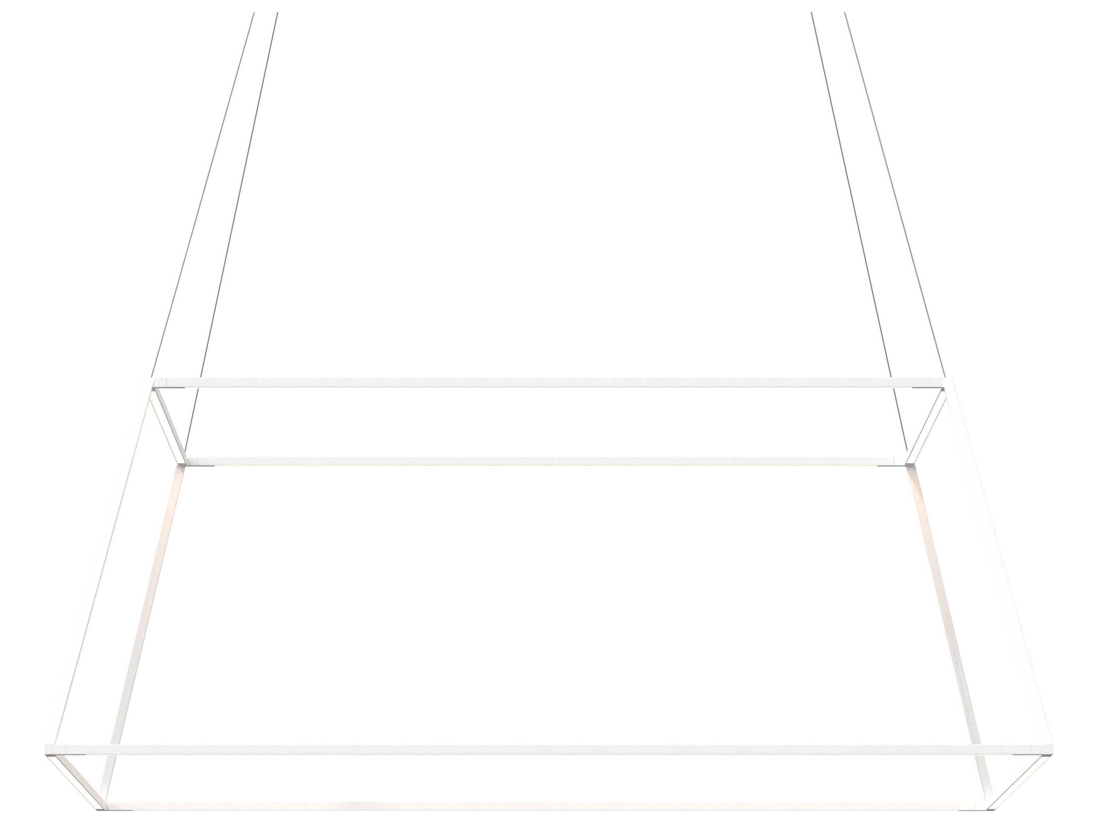 Koncept Z-bar Matte White LED Geometric Linear Pendant