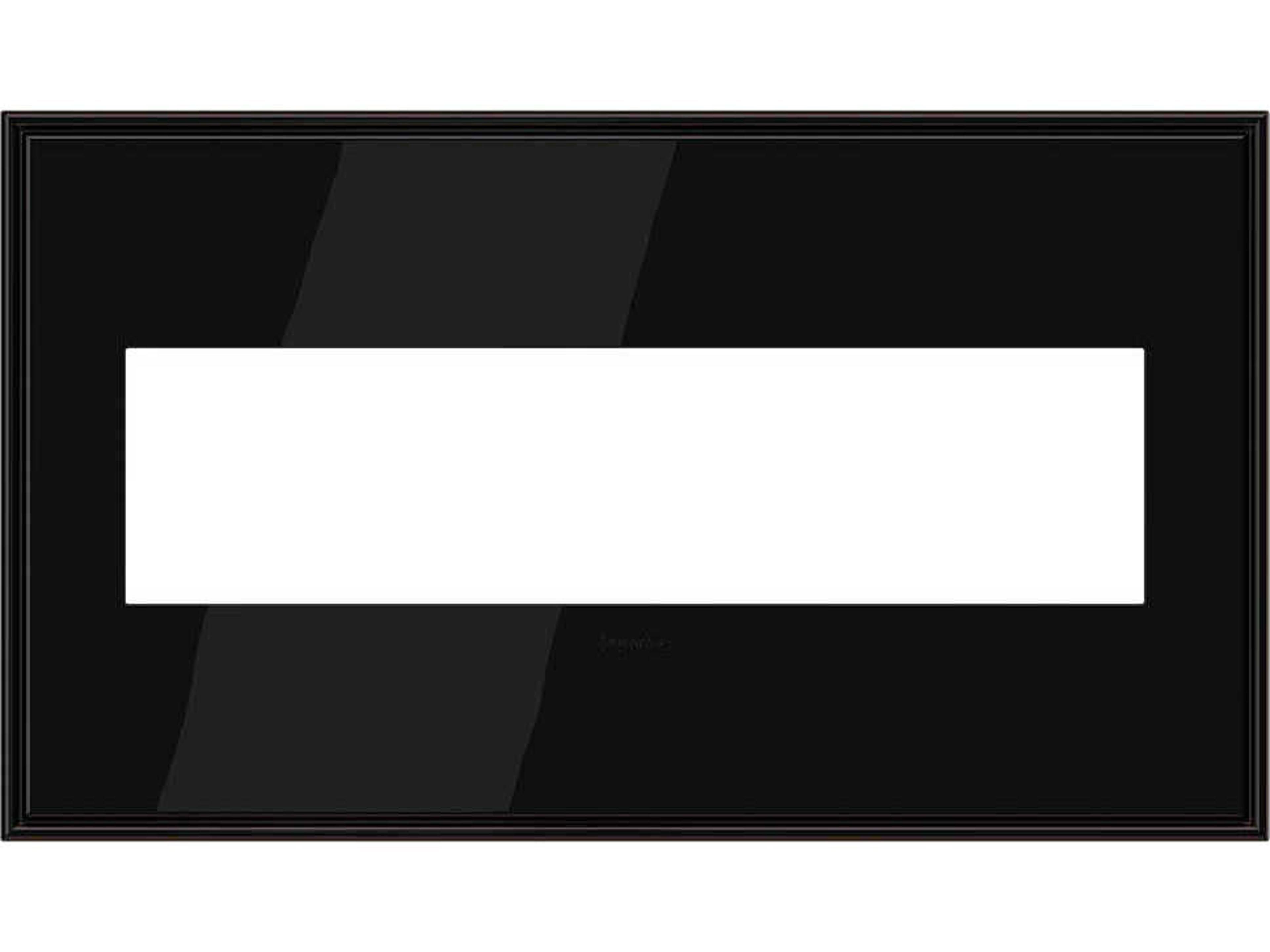 Legrand Cast Metals Black Nickel Four-Gang Wall Plate