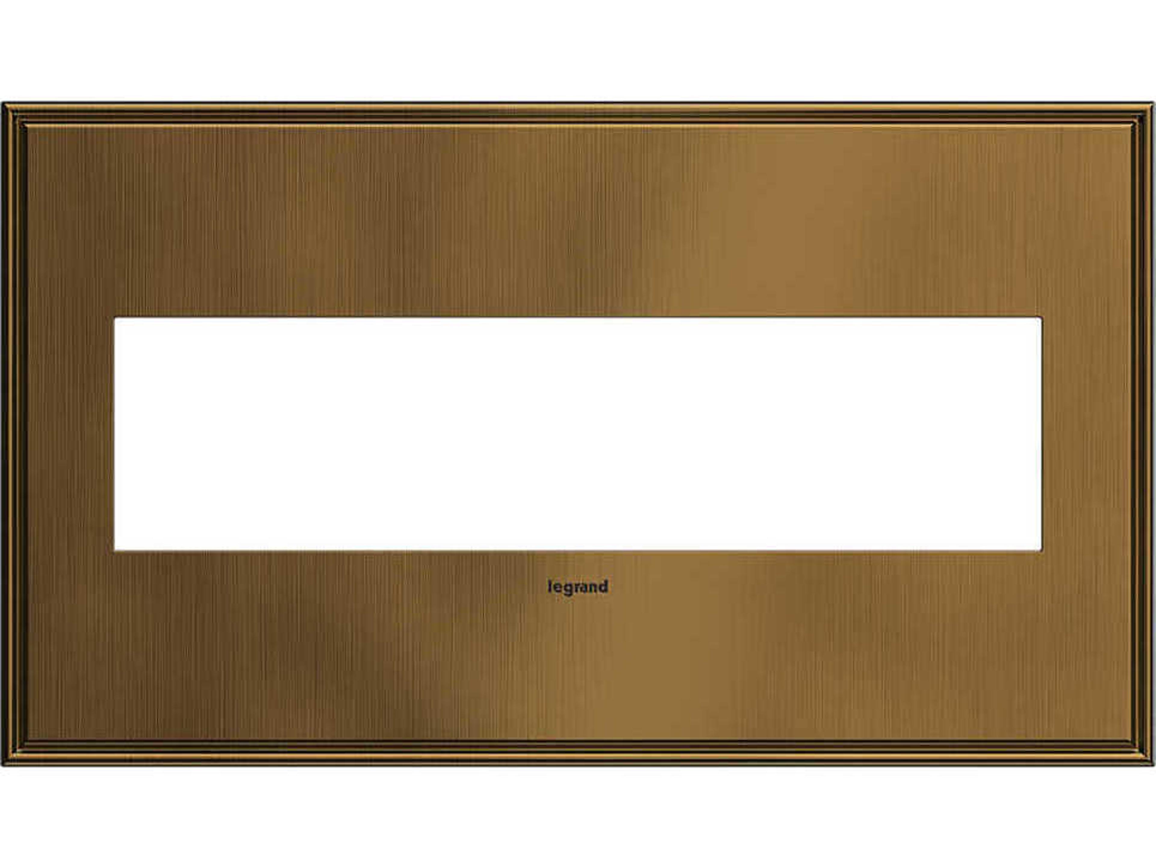 Legrand Cast Metals Coffee Four-Gang Wall Plate