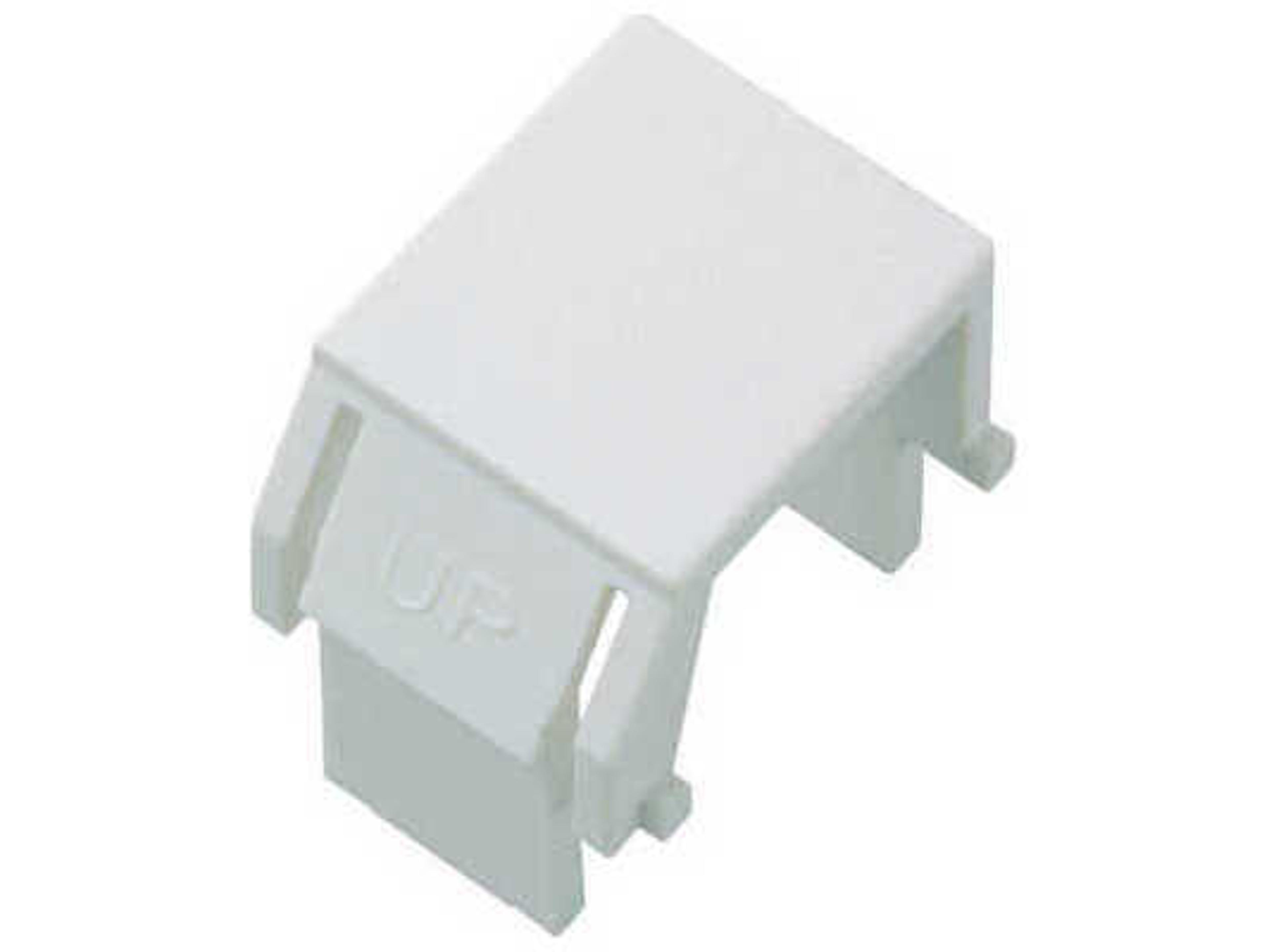 Legrand Connectivity White Blank Keystone Insert (Four-Pack)