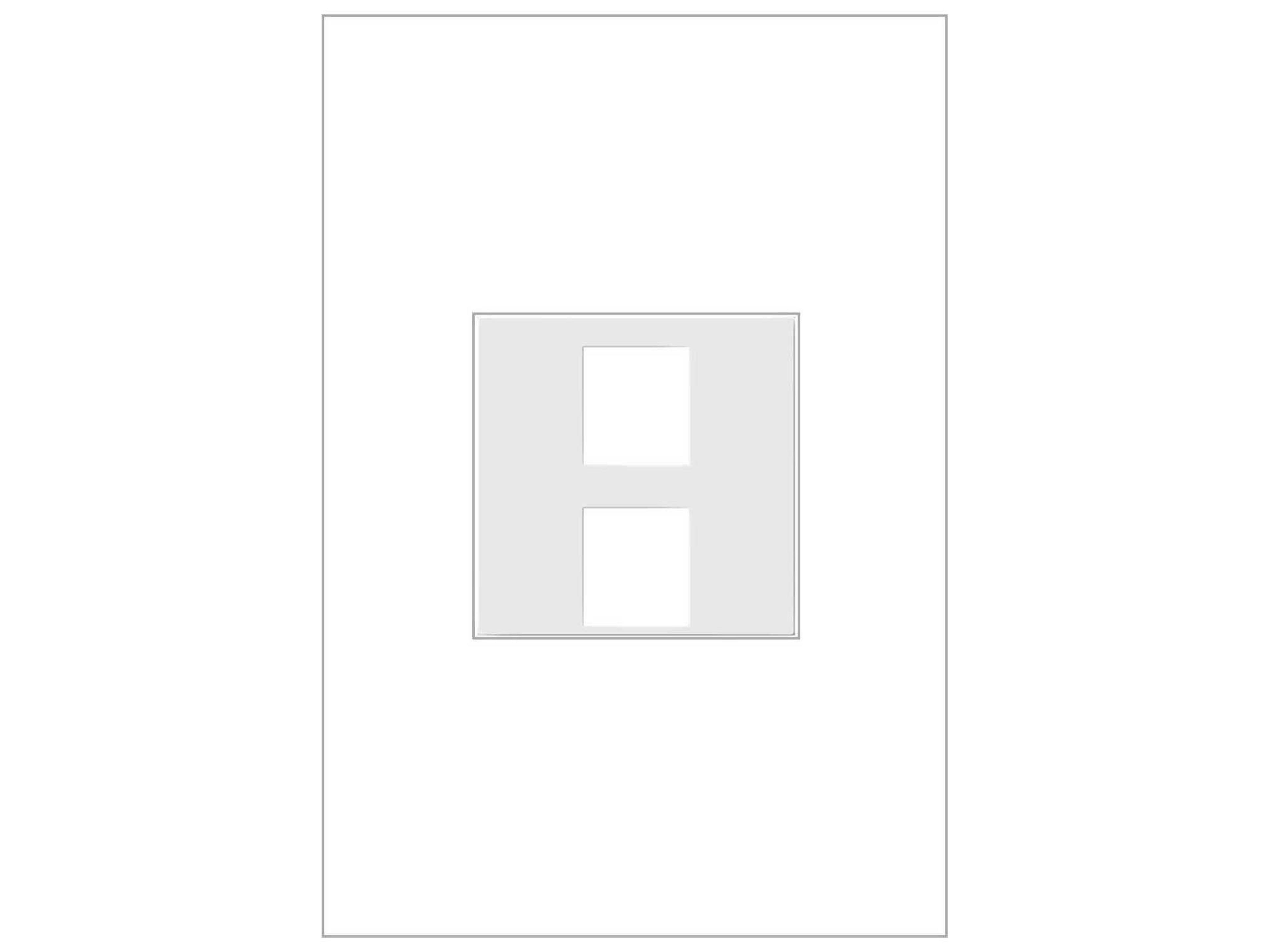 Legrand Connectivity White Two-Port Keystone Frame