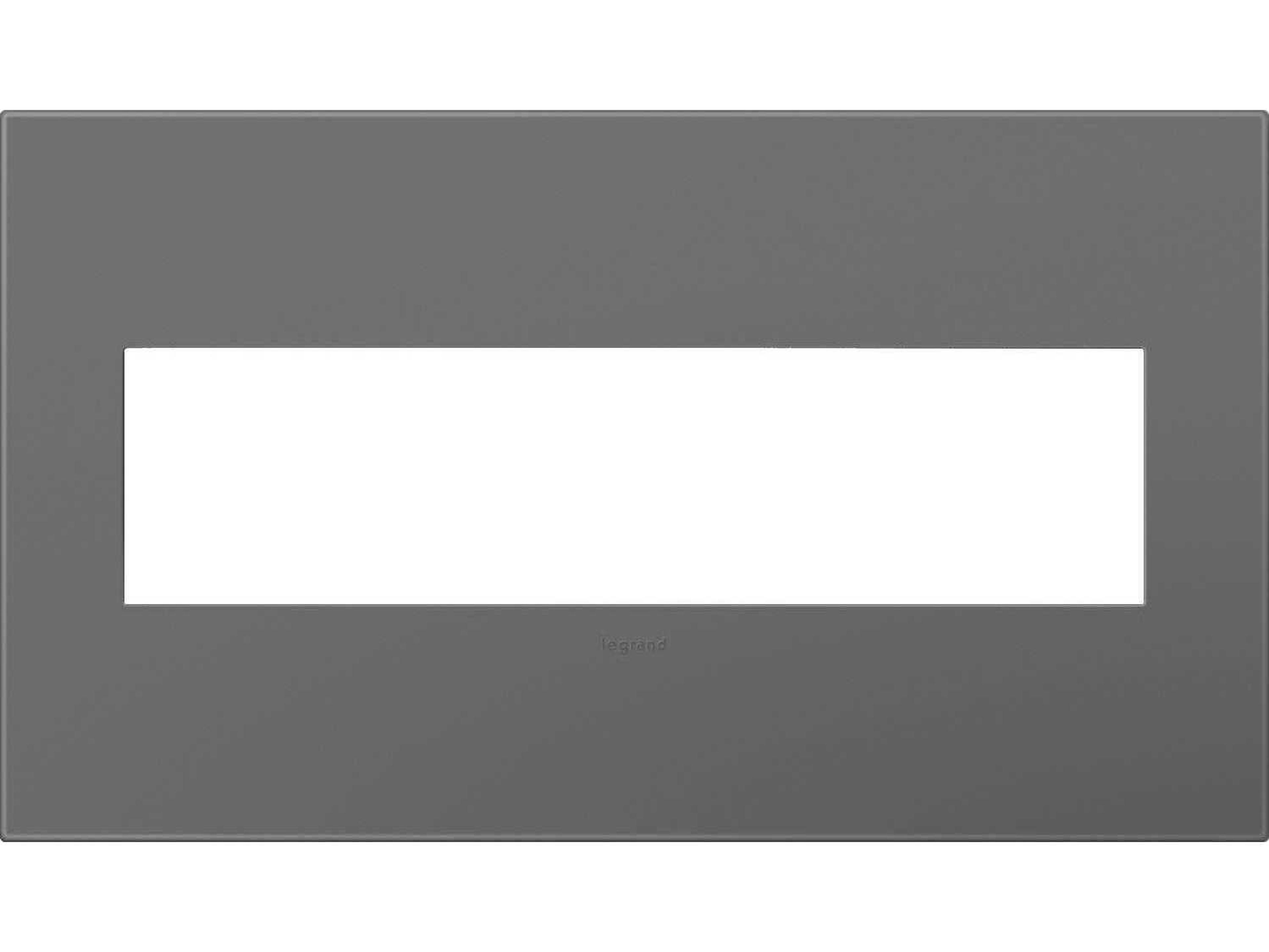 Legrand Plastics Magnesium Four-Gang Wall Plate