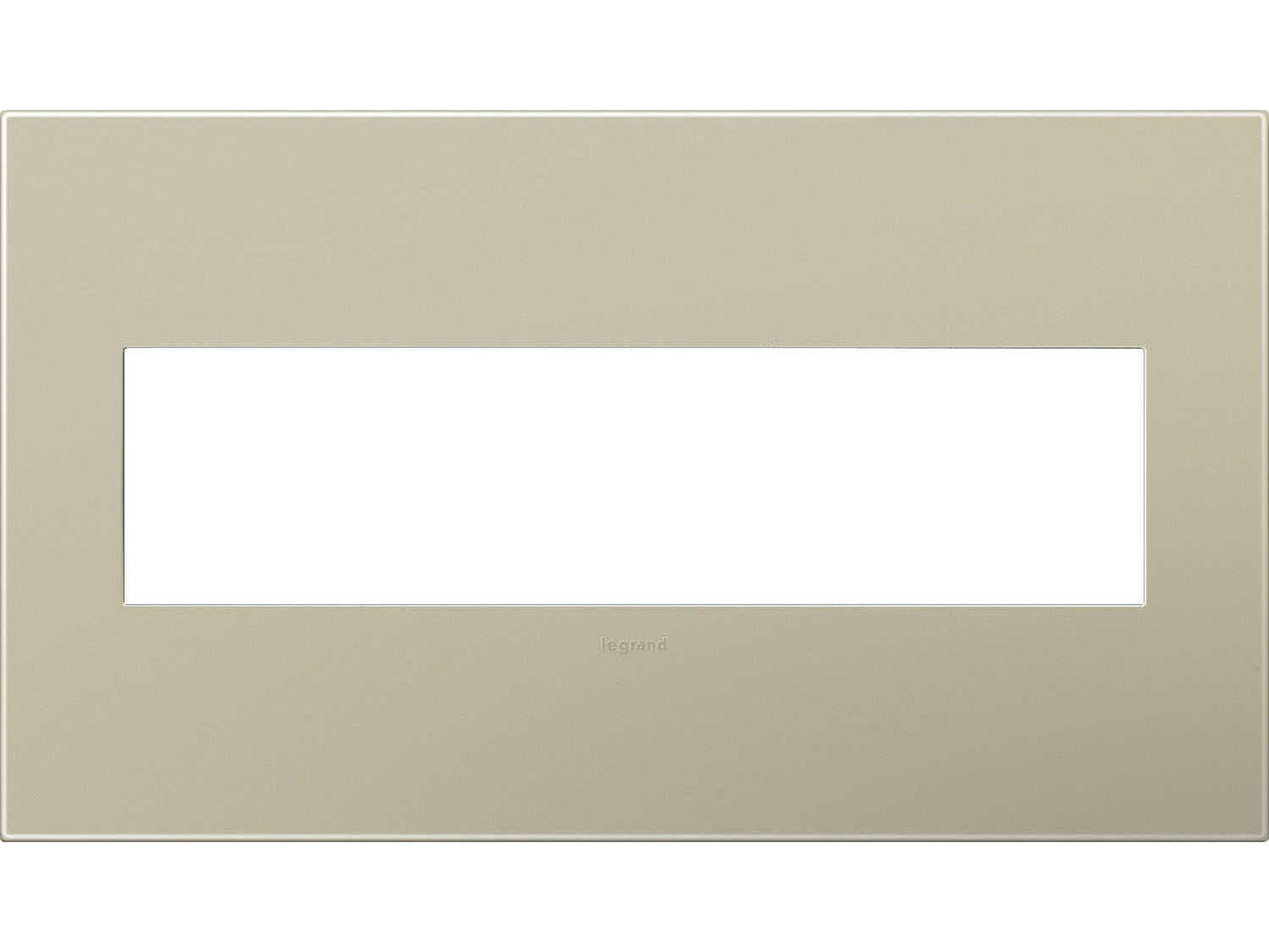 Legrand Plastics Titanium Four-Gang Wall Plate