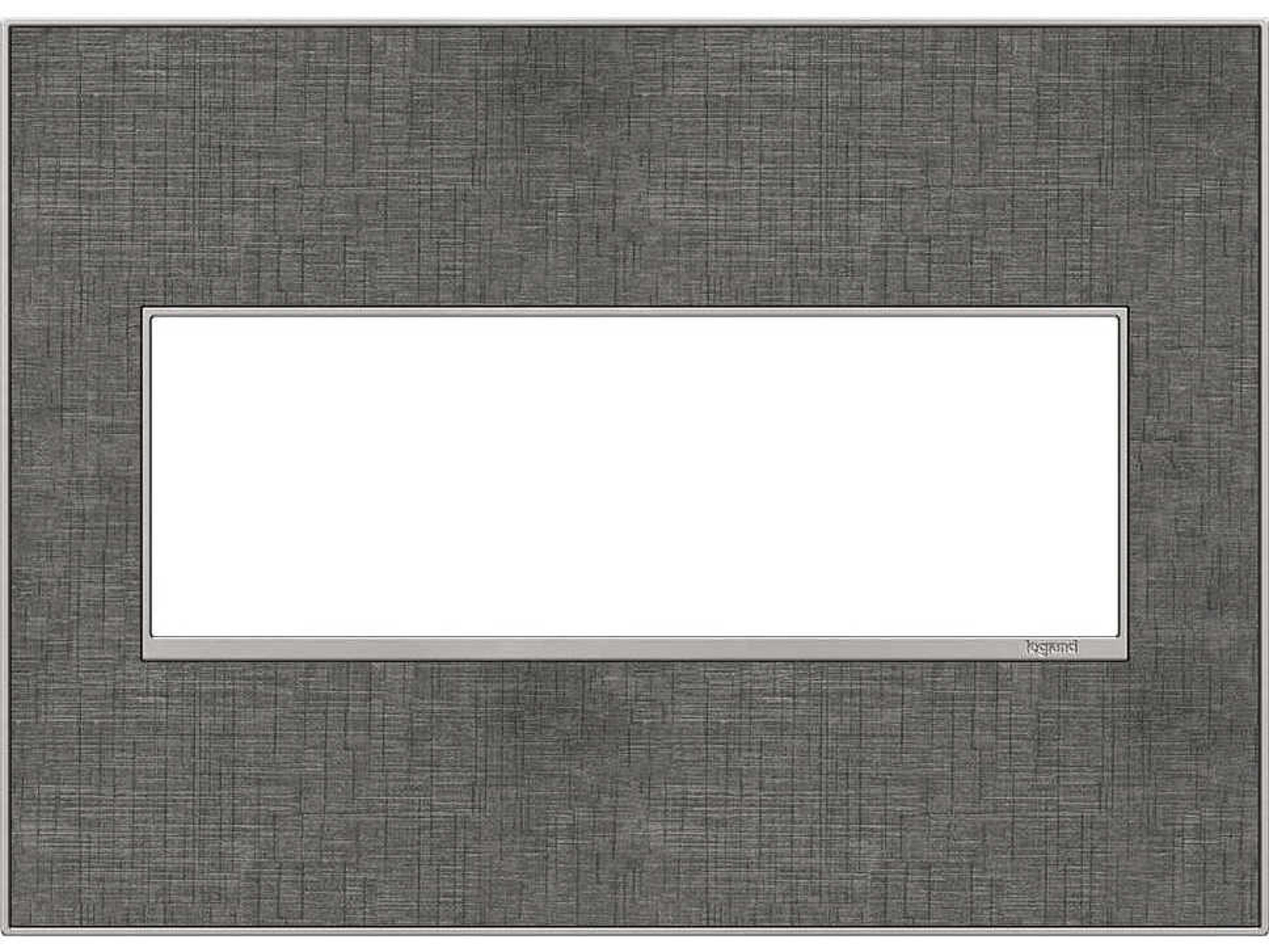 Legrand Real Materials Slate Linen Three-Gang Wall Plate