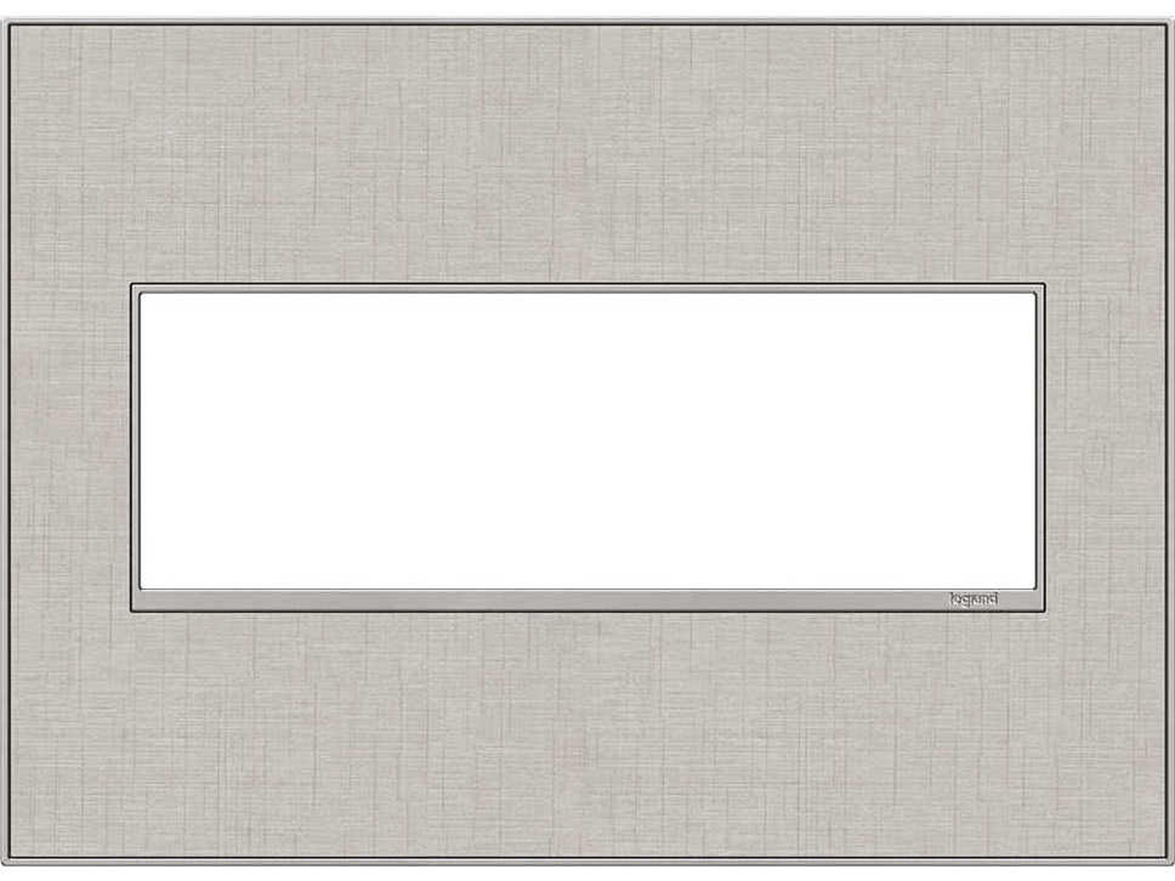 Legrand Real Materials True Linen Three-Gang Wall Plate
