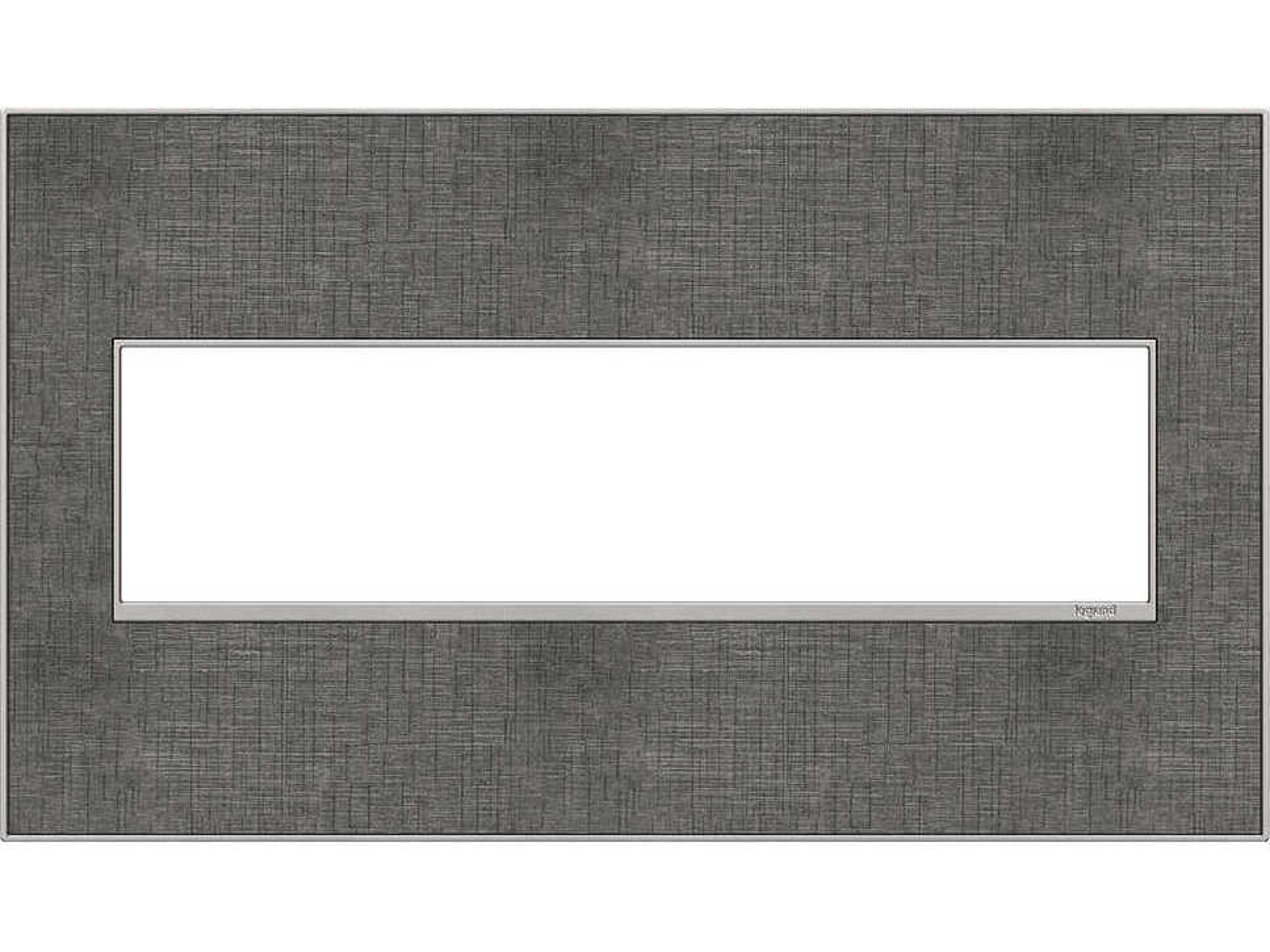 Legrand Real Materials Slate Linen Four-Gang Wall Plate