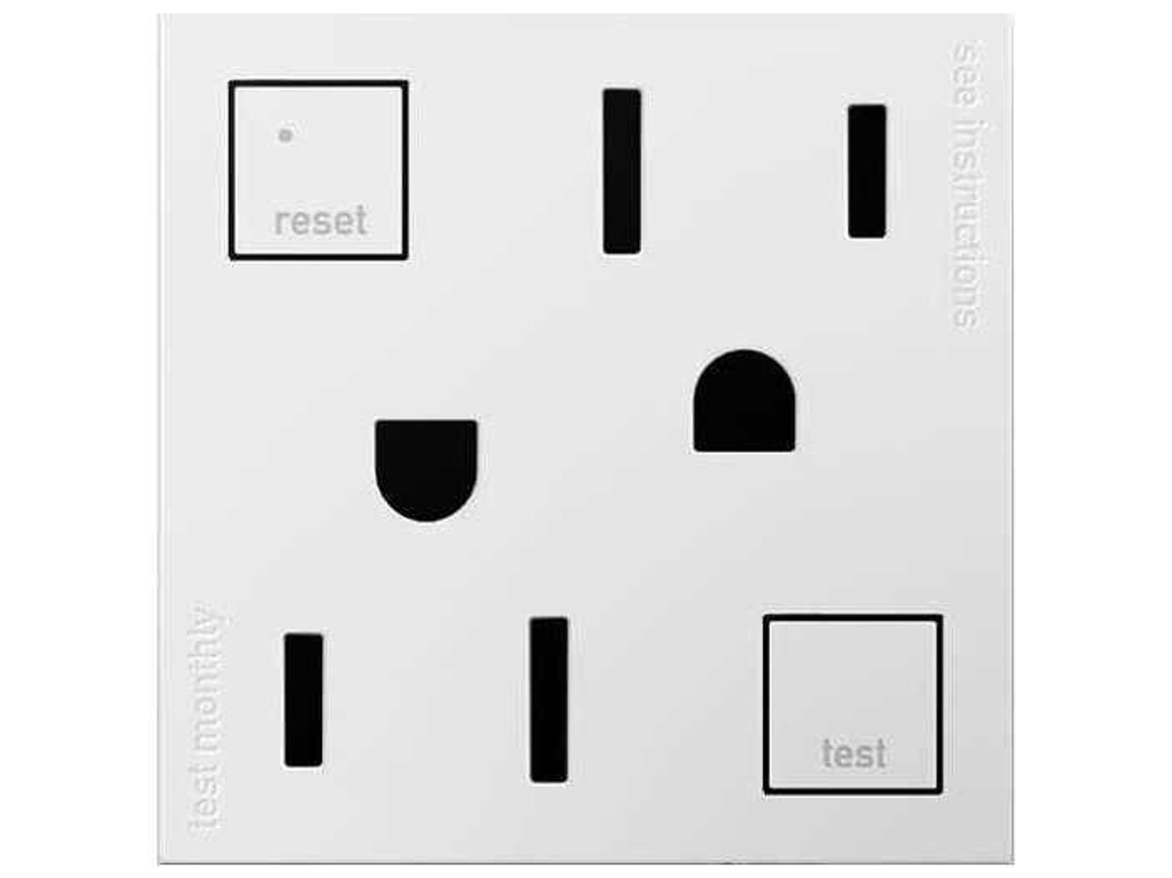 Legrand Outlets White 15A Tamper-Resistant GFCI