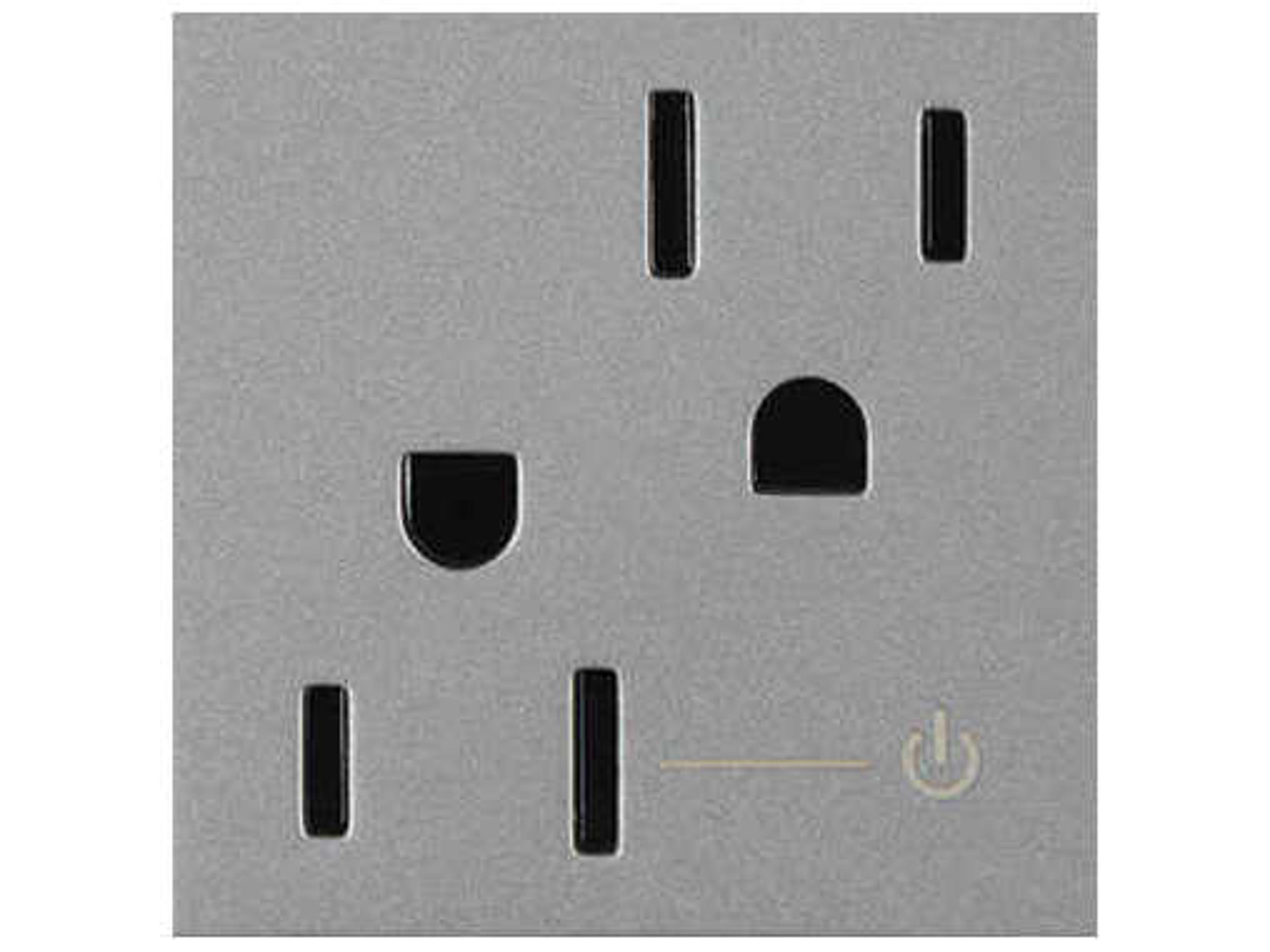 Legrand Outlets Magnesium Tamper-Resistant Half Controlled Outlet