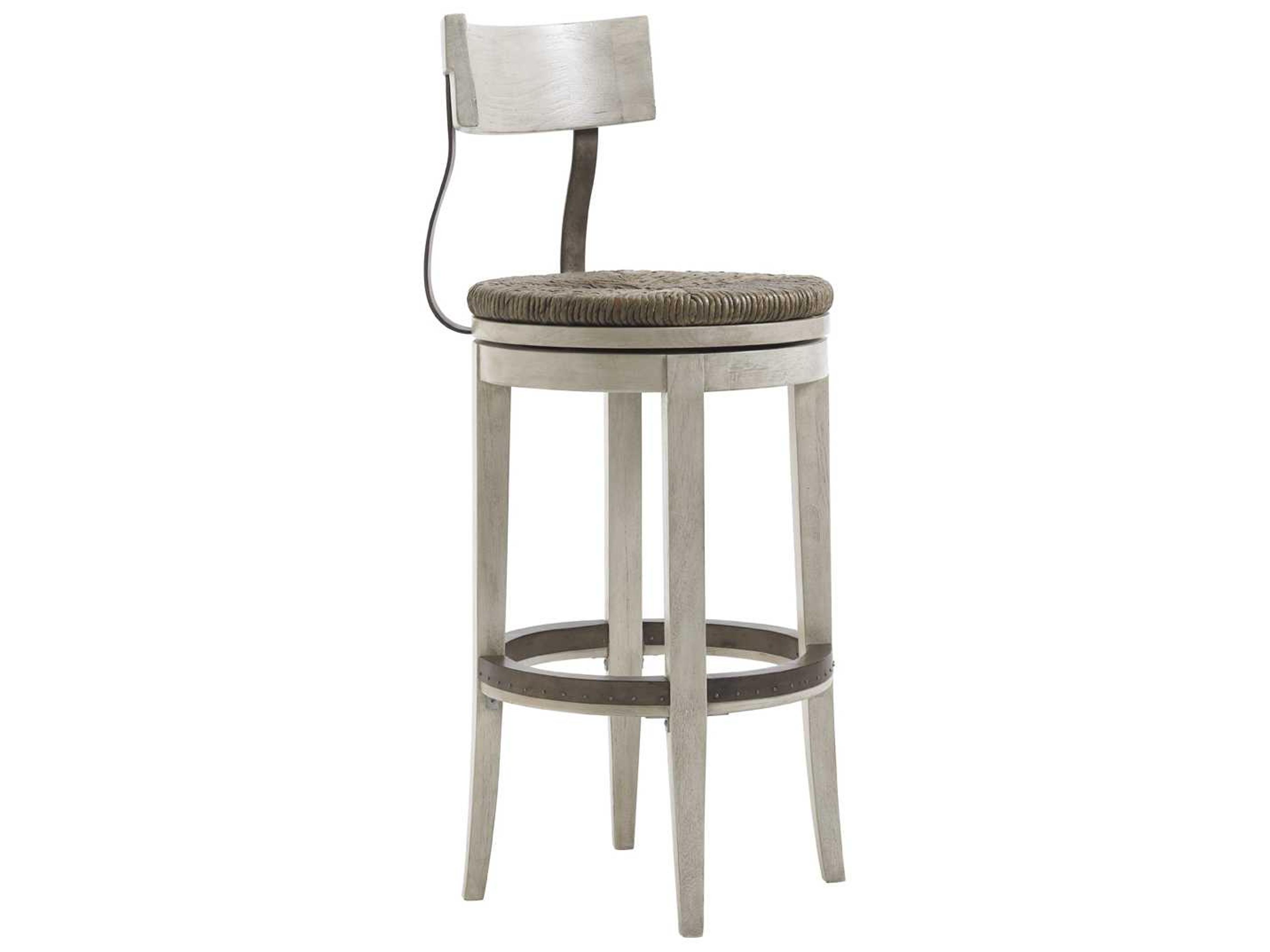 Lexington Oyster Bay Swivel Solid Wood Bar Stool