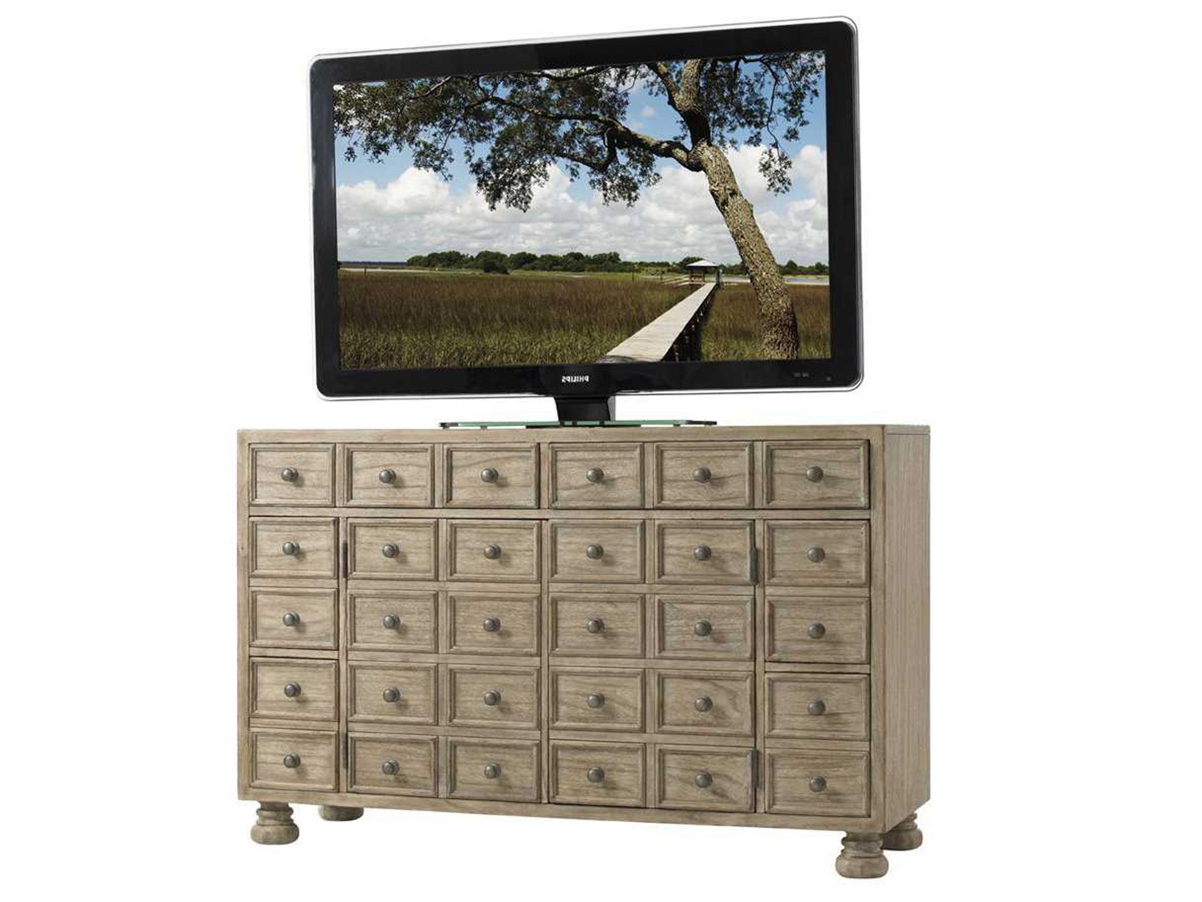 Lexington Twilight Bay 57" Driftwood Media Console