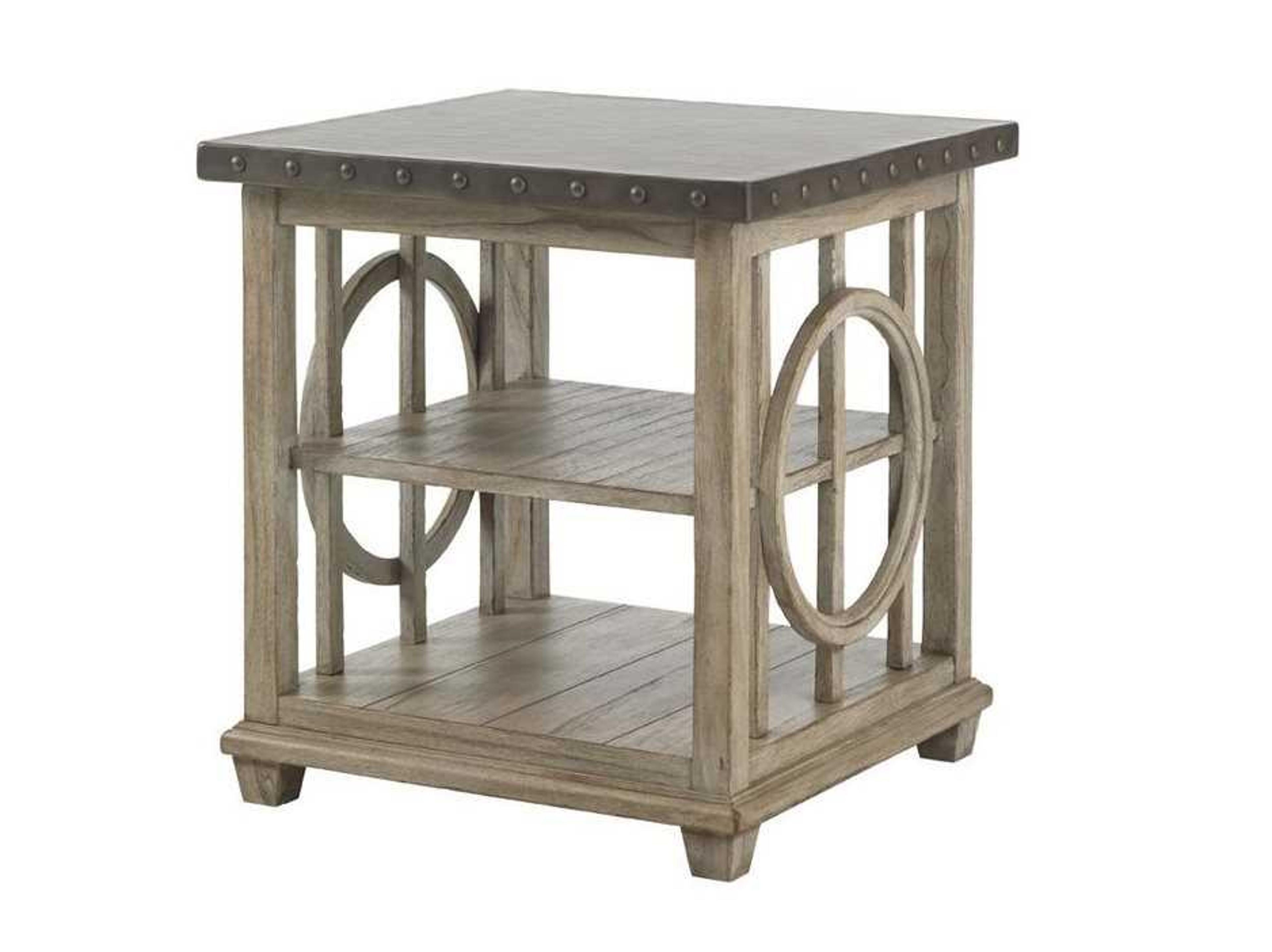 Lexington Twilight Bay Square Metal End Table