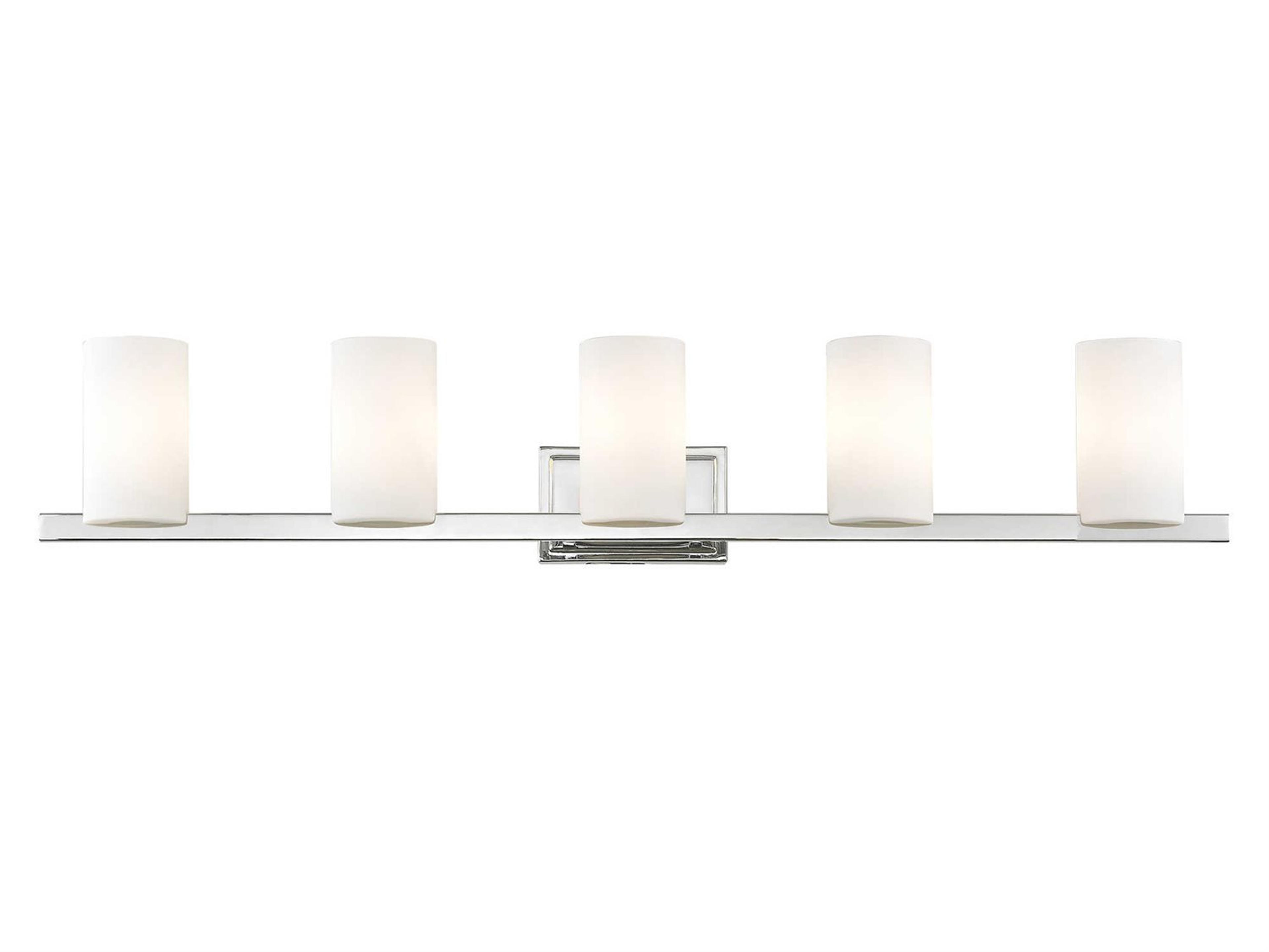 Livex Lighting Astoria 5-Light Chrome Glass Vanity Light