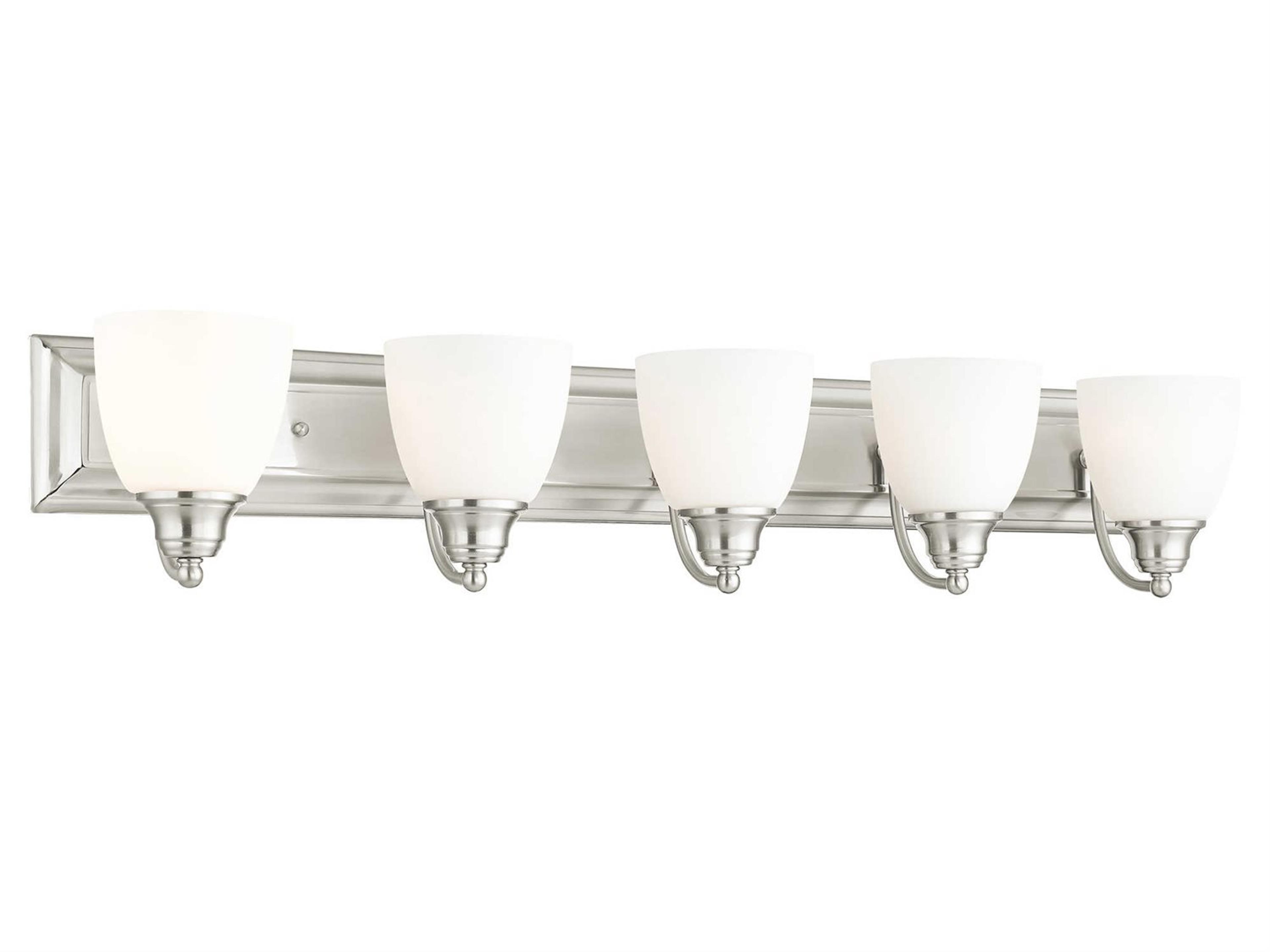 Livex Lighting Springfield 5-Light Brushed Nickel Vanity Light