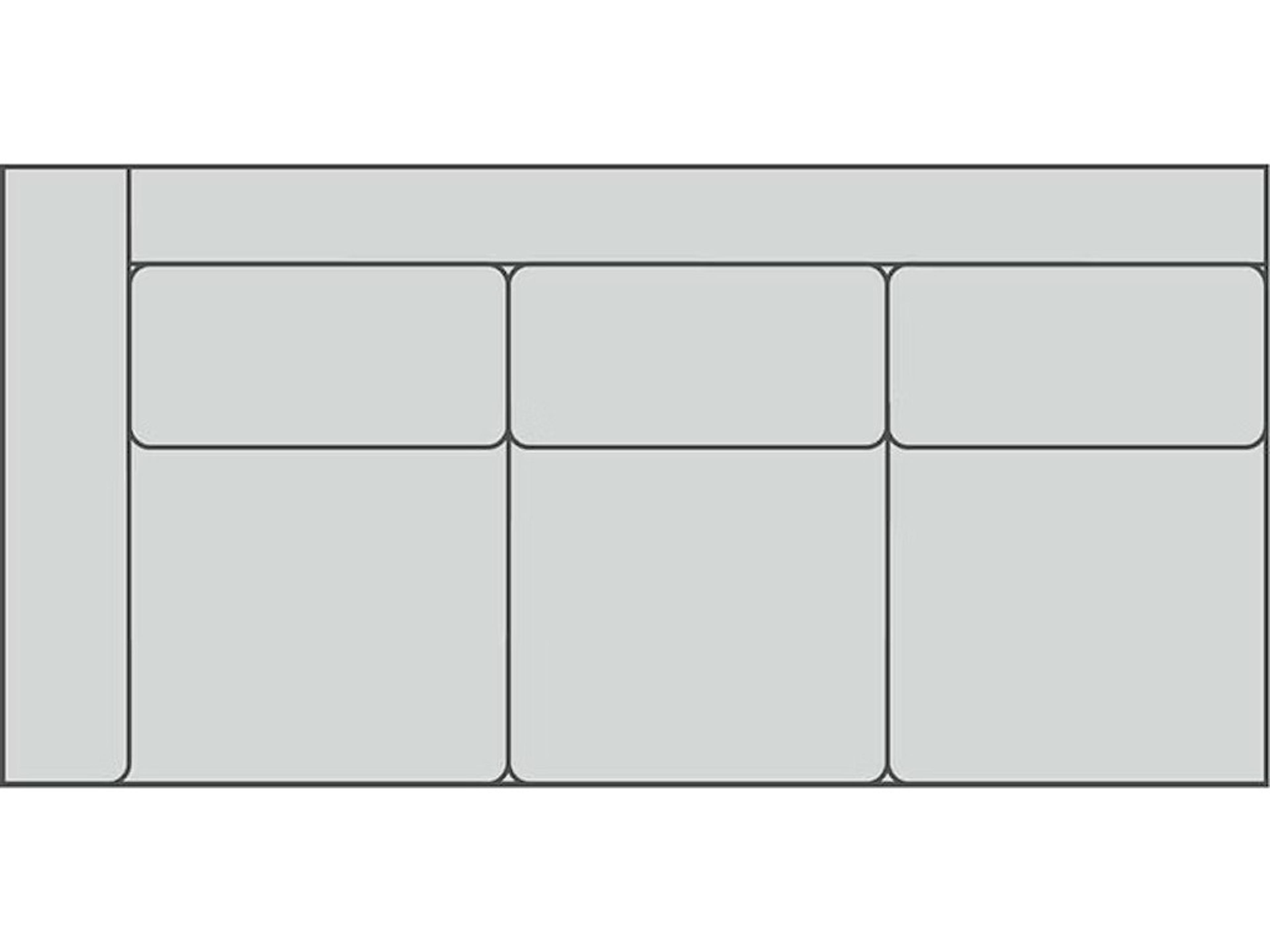 Lillian August Upholstery Leather Lange Left Arm Sofa