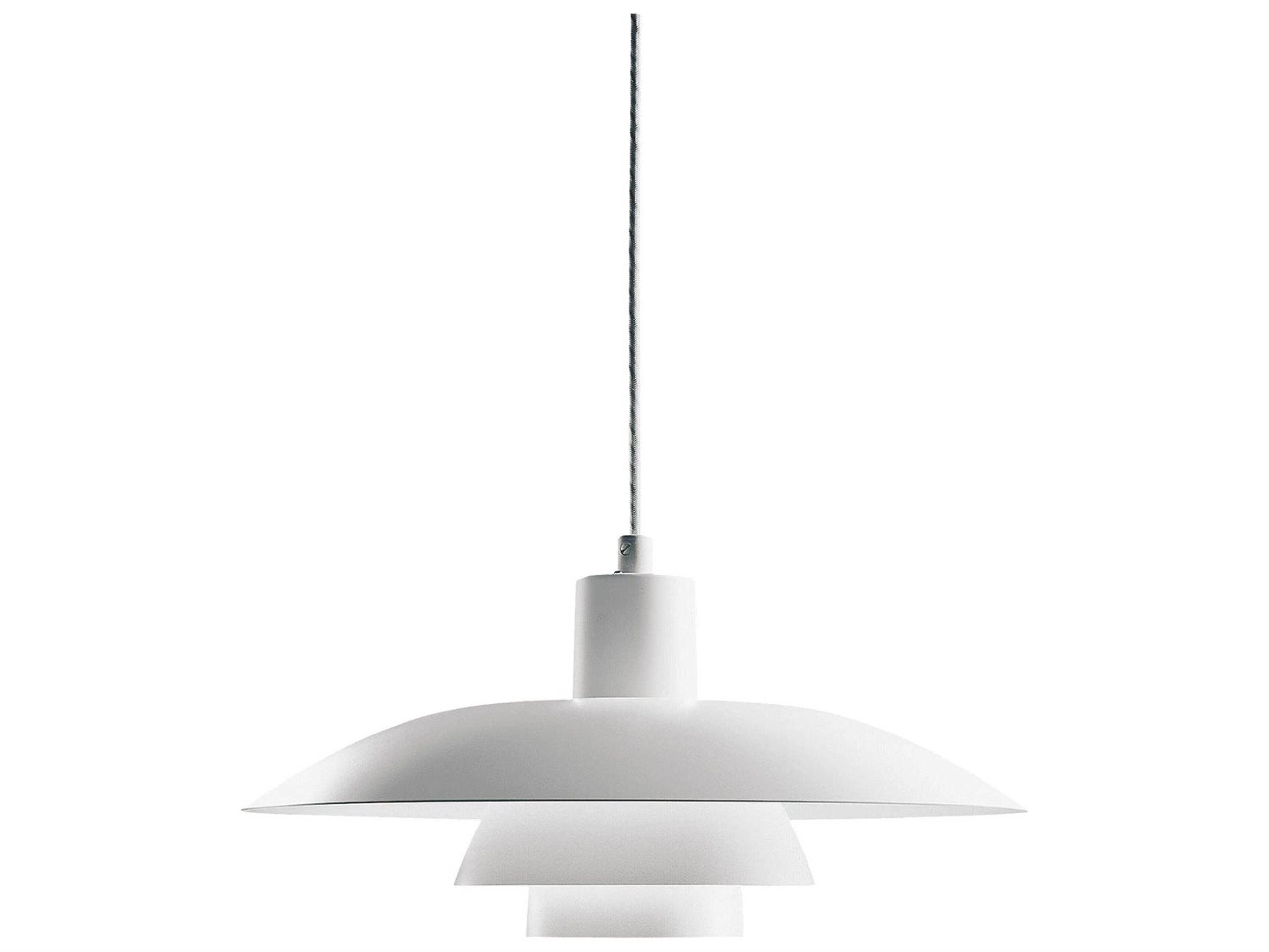 Louis Poulsen PH-4/3 1-Light White LED Tiered Mini Pendant