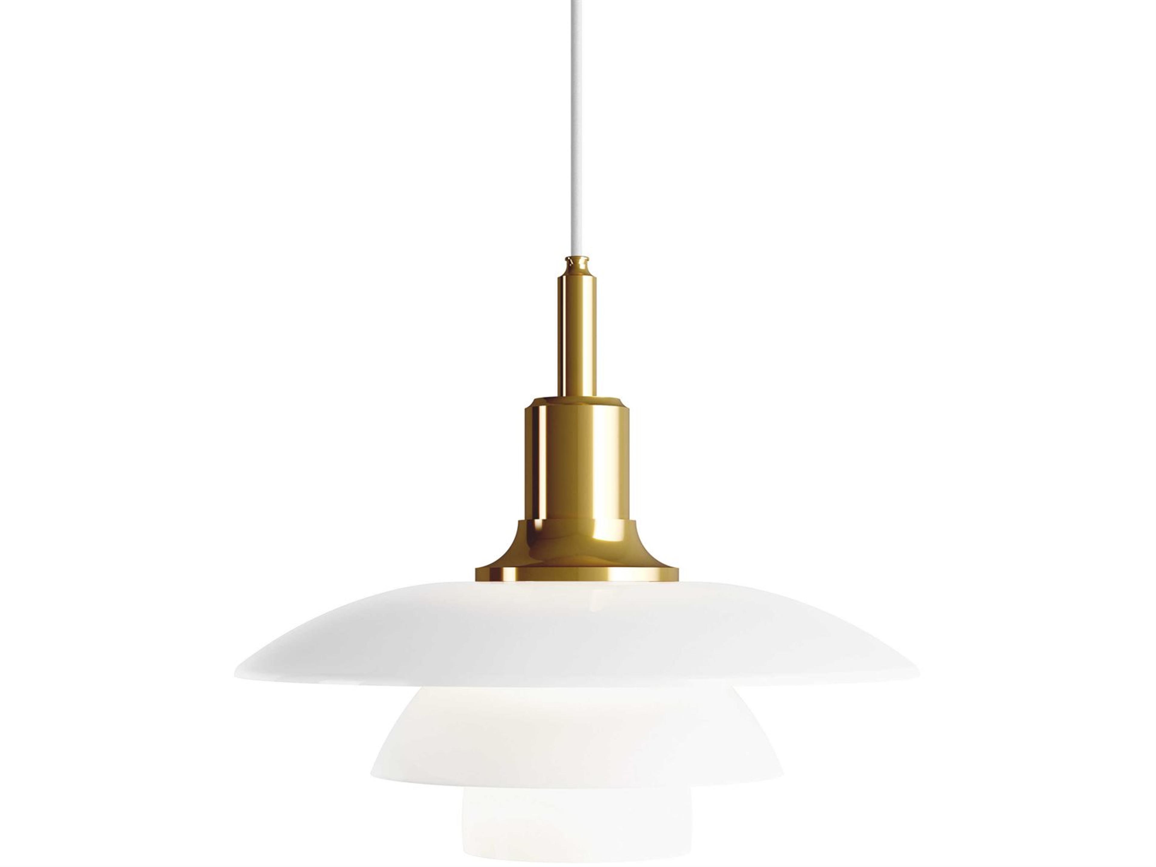 Louis Poulsen PH-3/3 1-Light Brass LED Tiered Mini Pendant